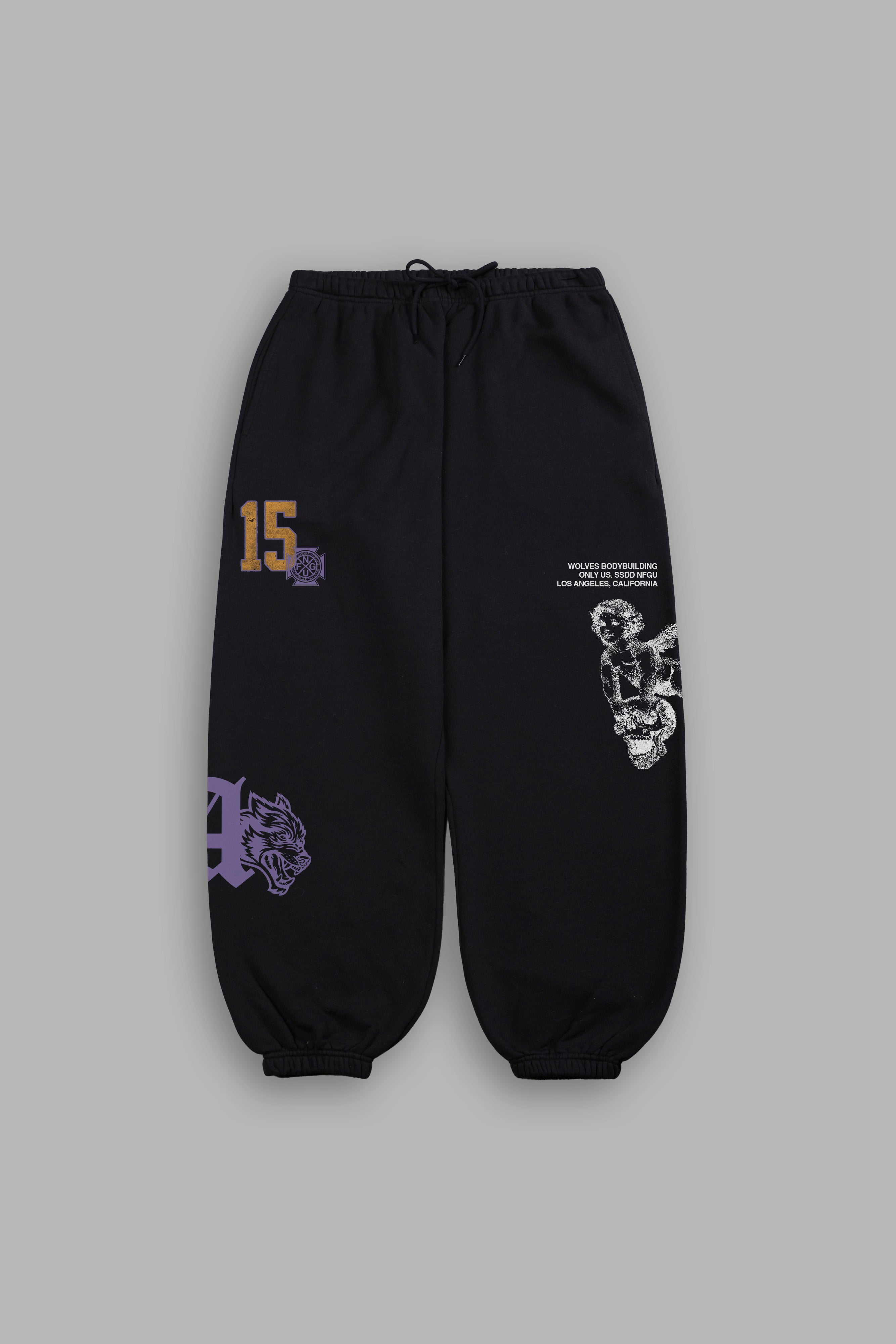 La Has Your Back Lightweight Lounger Sweat Pants in Black – DarcSport