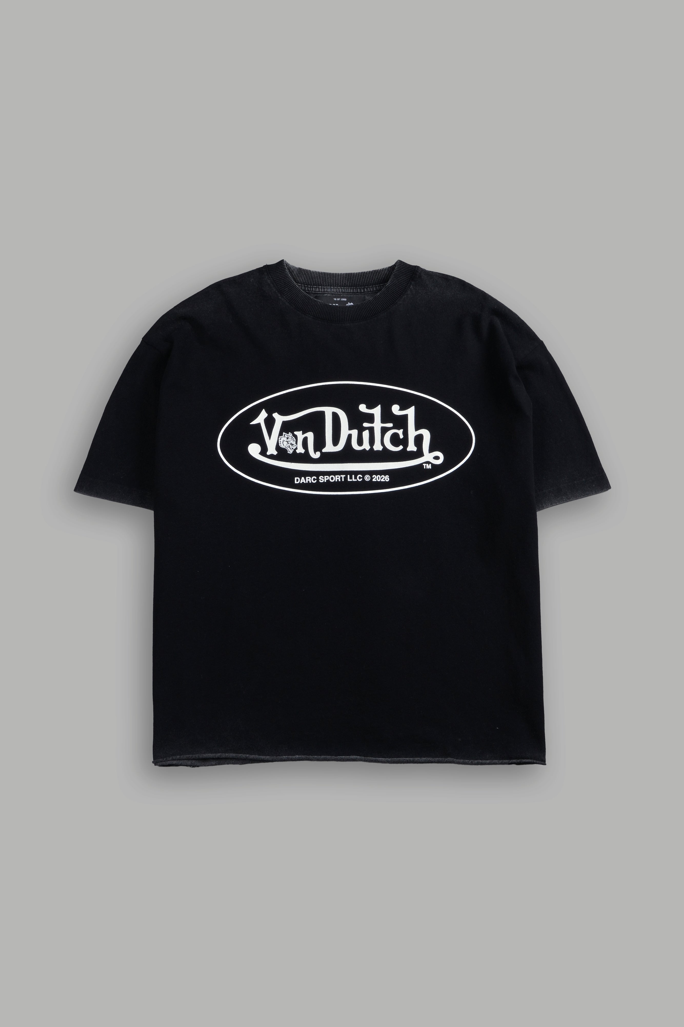 DSVD Legacy Grunge Mid-Length Raw Hem Tee in Black – DarcSport