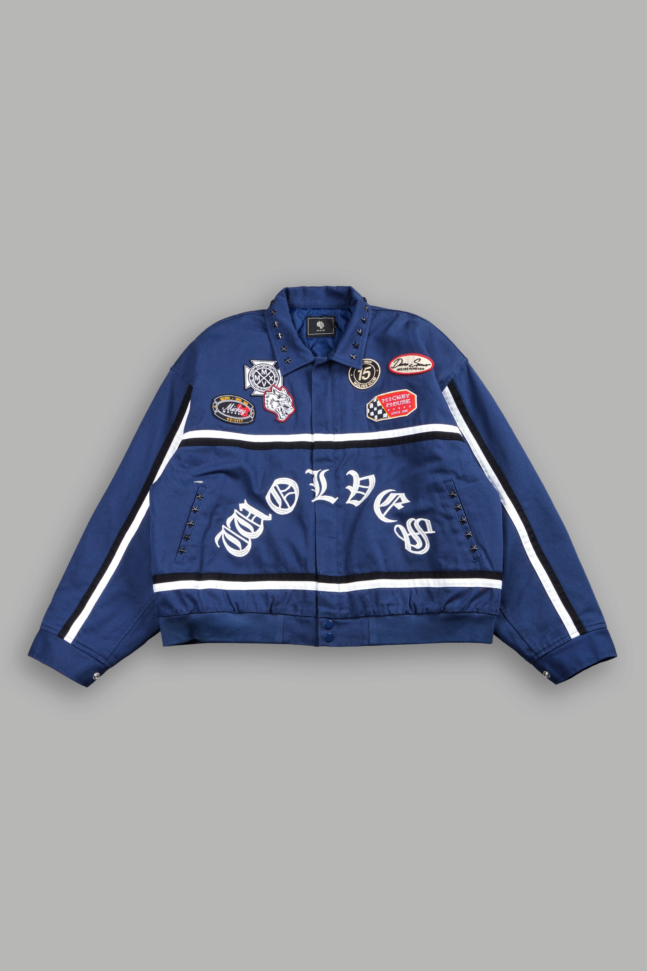 トップス rosyluce RIBBON TRUCK JACKET NAVY Mickey Frvr Big Moe Jacket in Navy – DarcSport