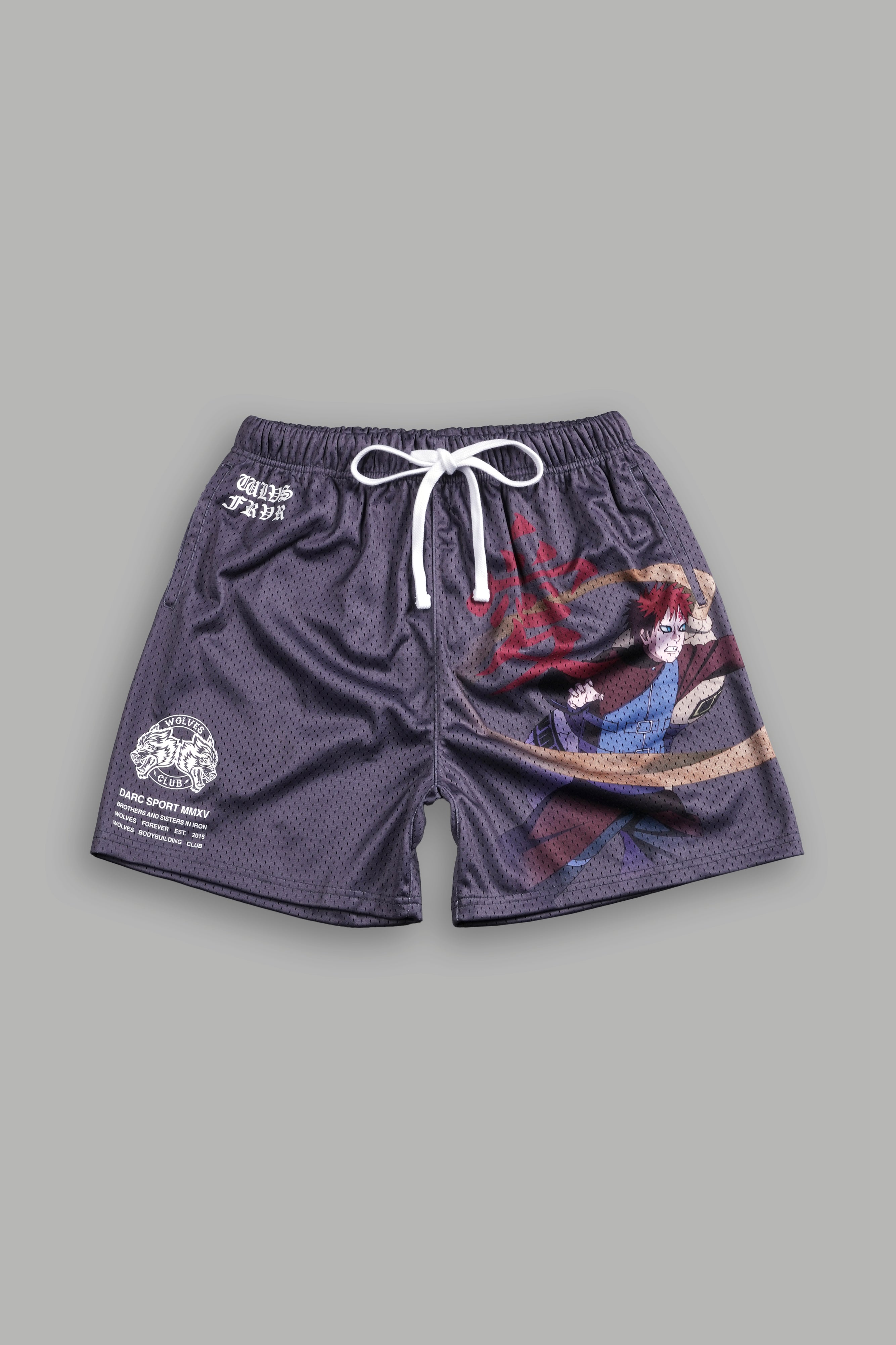 Gaara Mesh Shorts in Wolf Gray – DarcSport