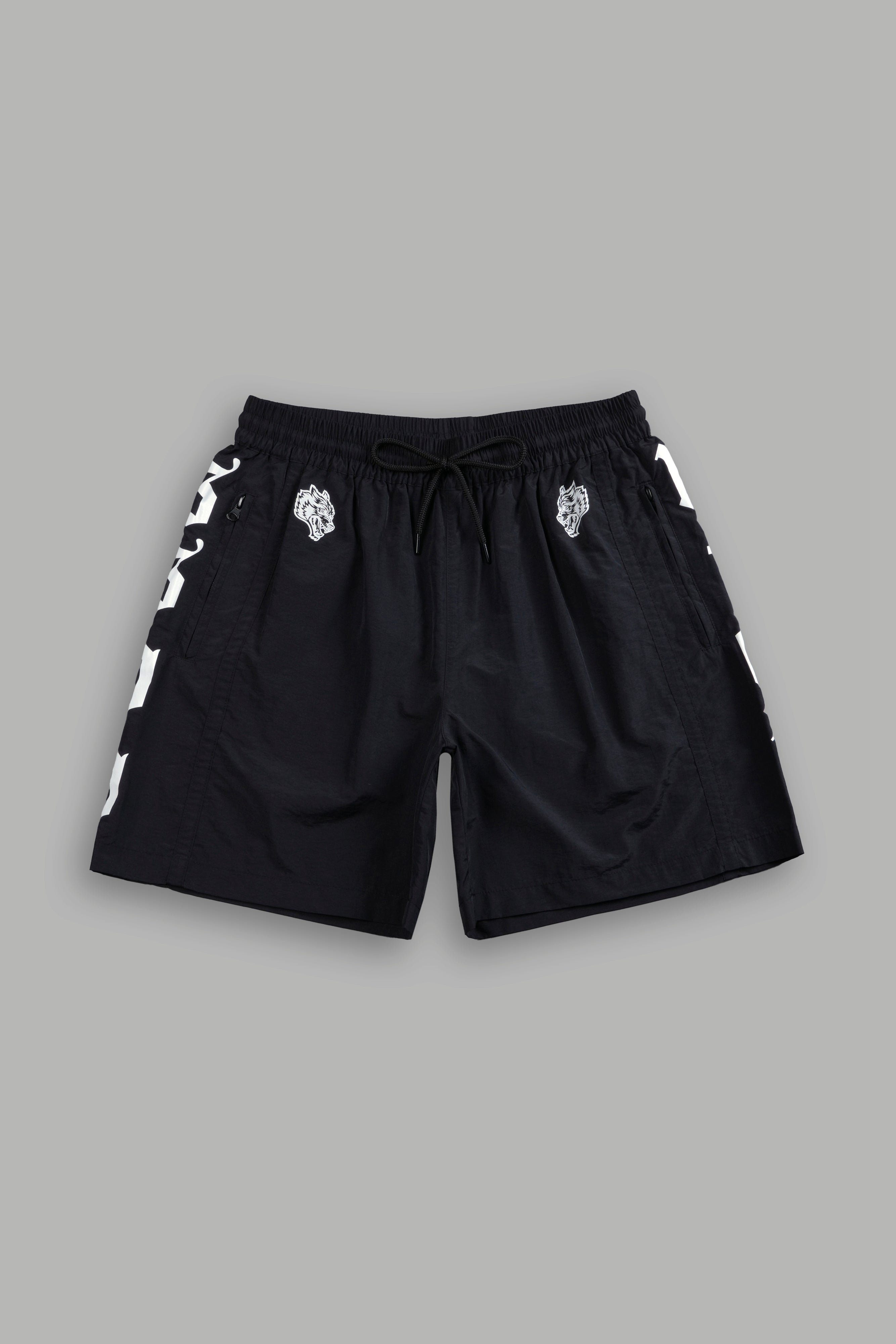 ★2024SS新作★RONRON★BACK POCKET RIBBON BANDING SHORTS BACK POCKET RIBBON BANDING SHORTS BLACK - RONRON 론론