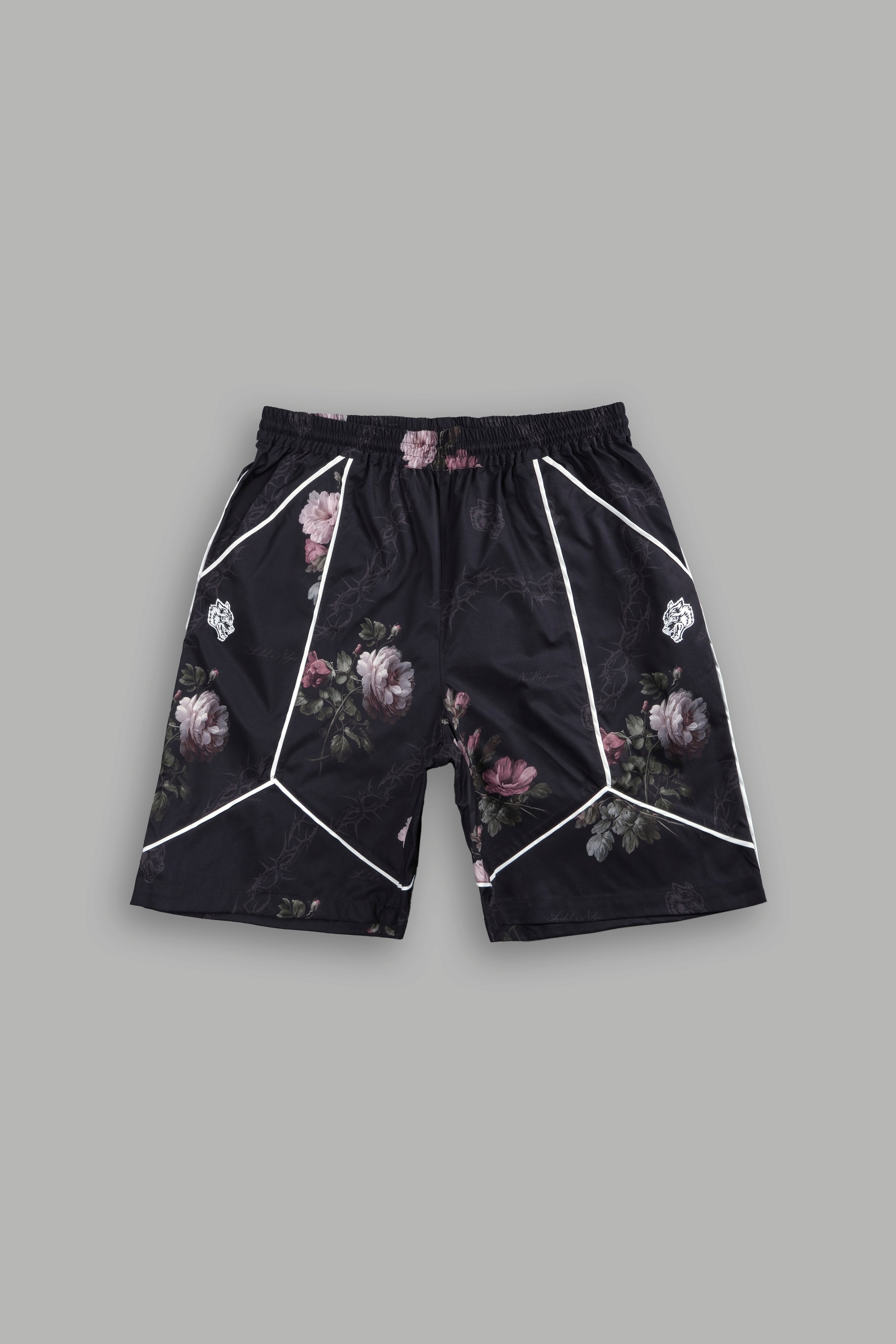 Dual Mens Quinn Track Shorts in Black Rose Thorn – DarcSport