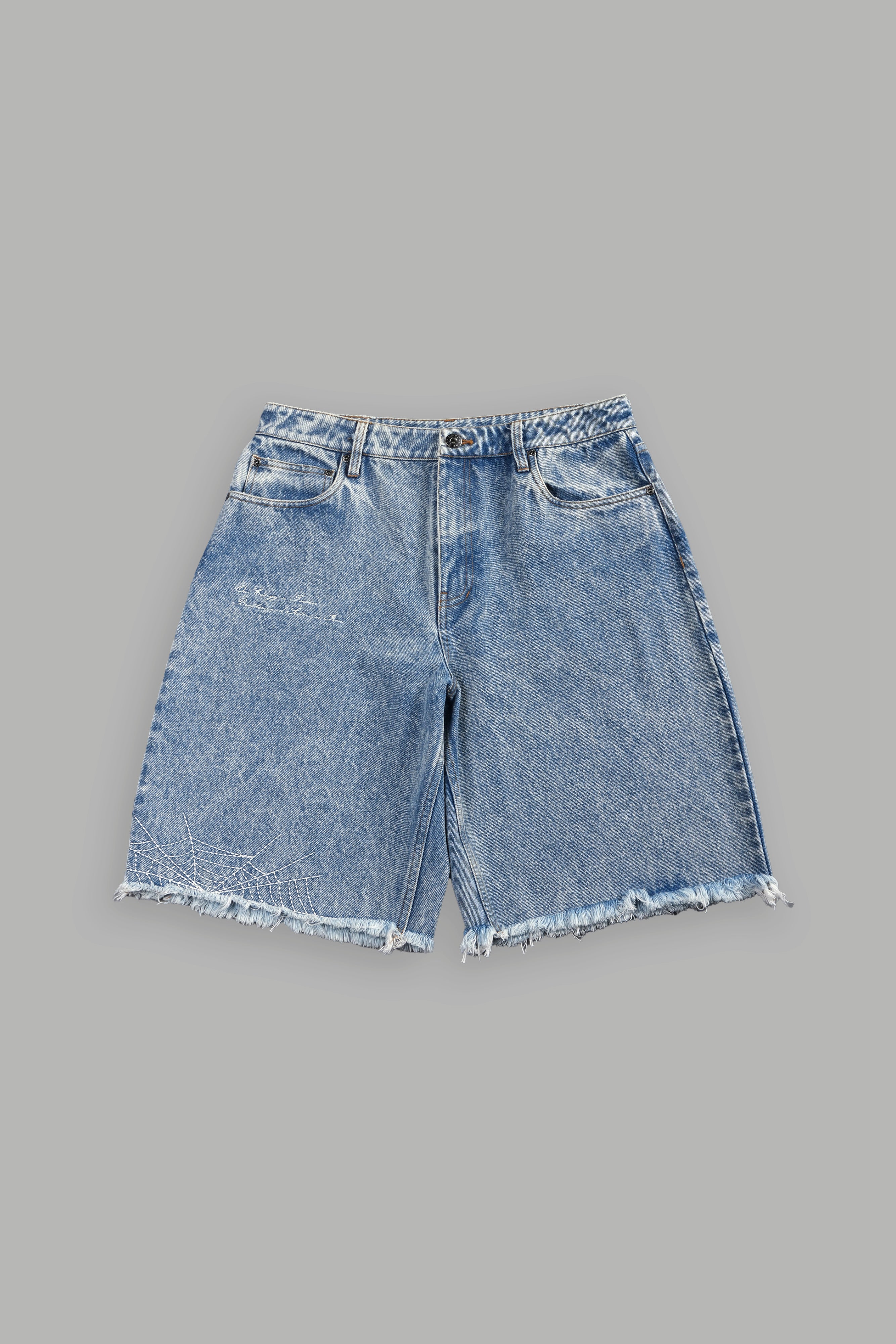 Sashiko Webs Ash Denim Jean Short in Light Wash – DarcSport