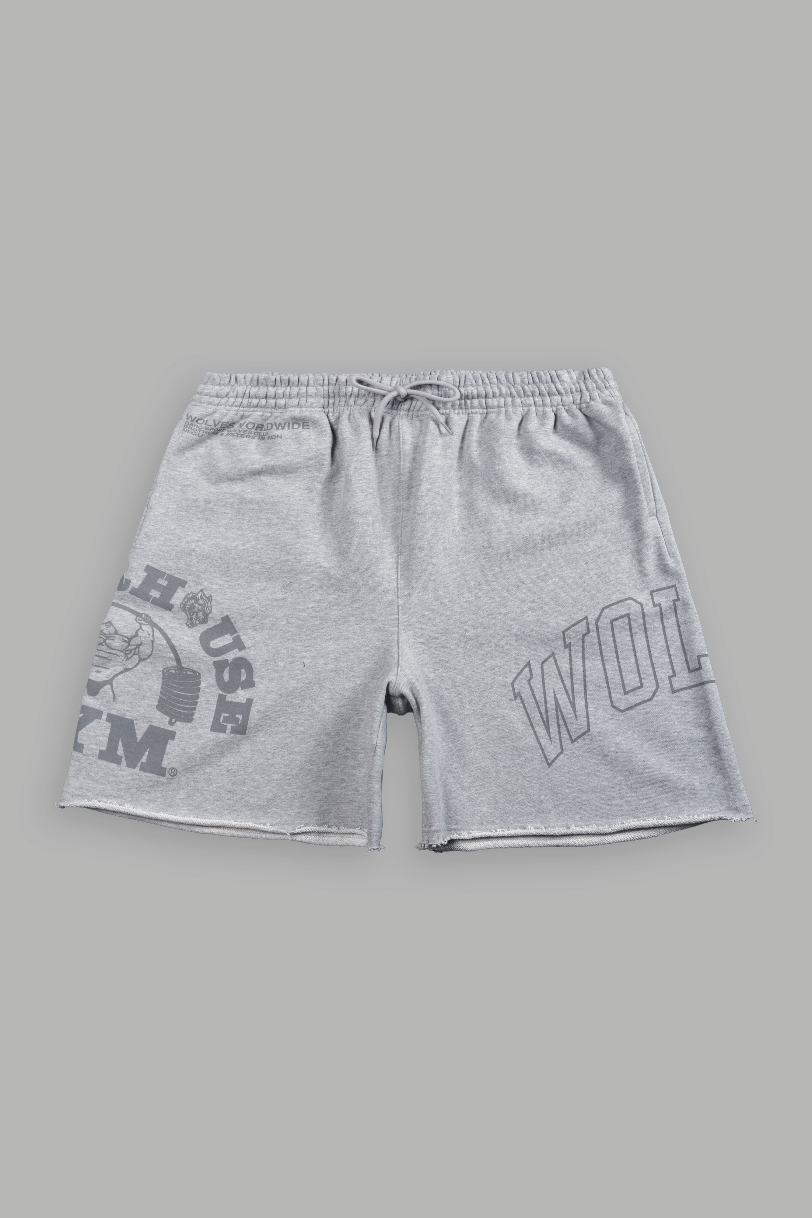 Powerhouse of the Wolves Grunge Brock Sweat Shorts in Light