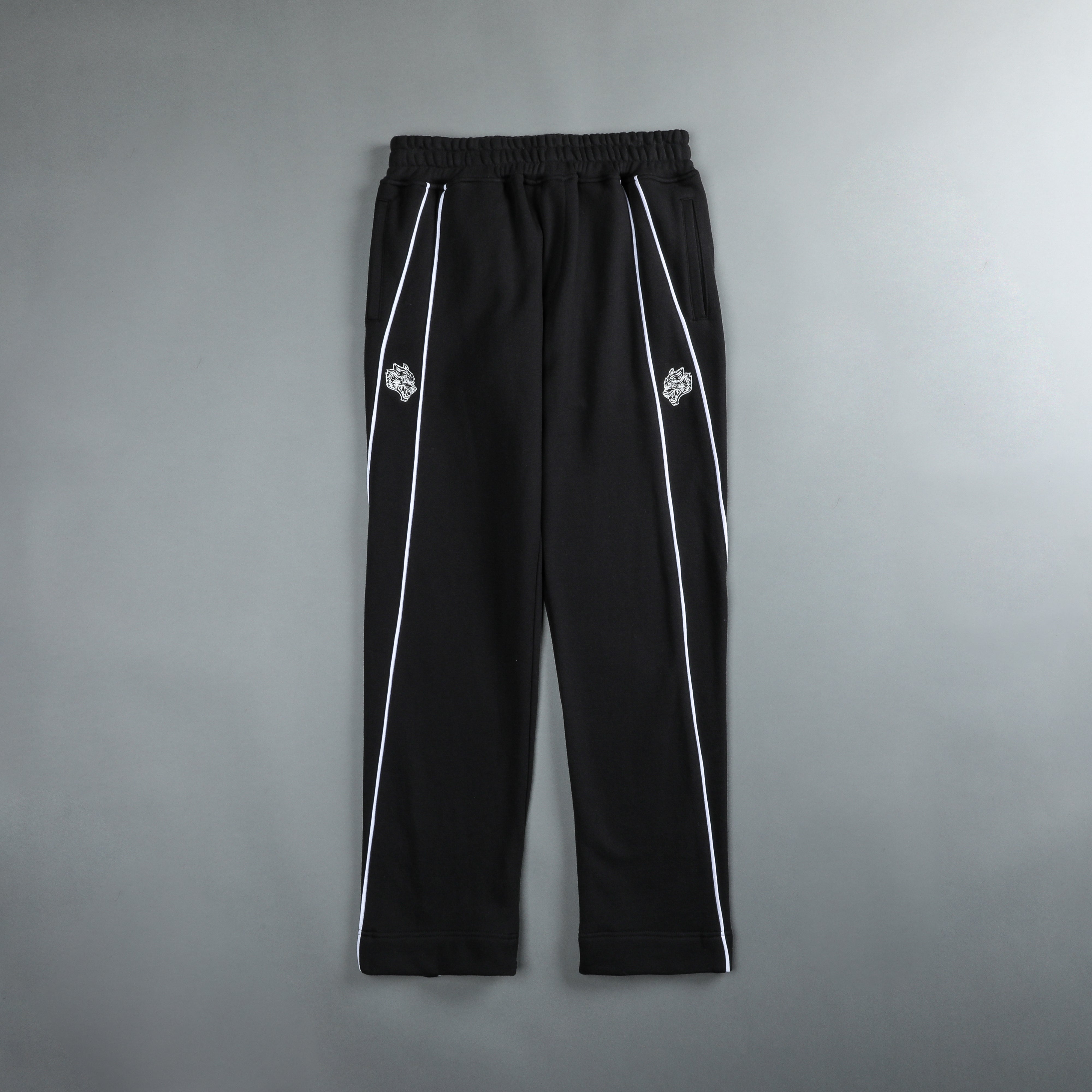 Dual Fleece Darby Track Pants in Black