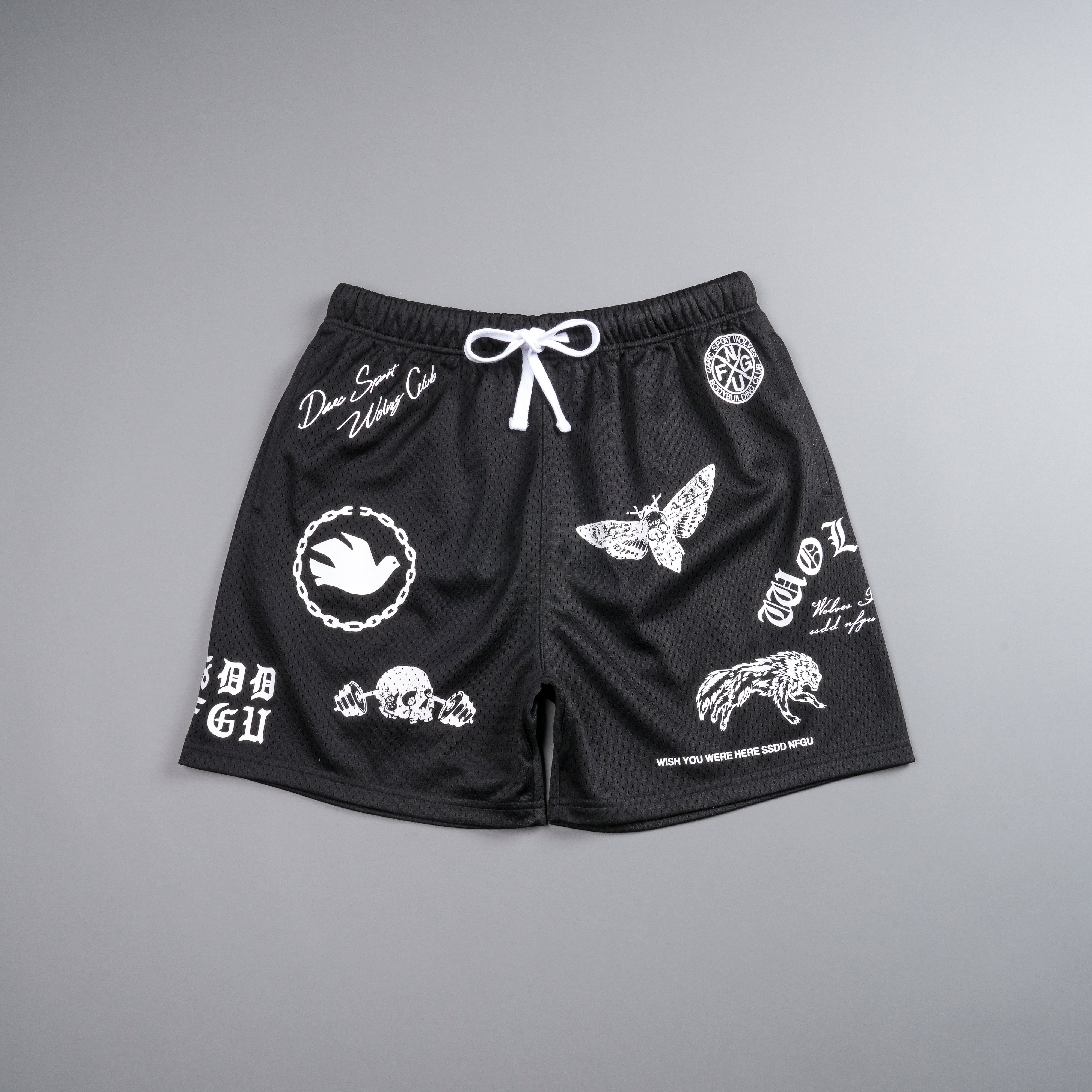 Break The Cycle Mesh Shorts in Black