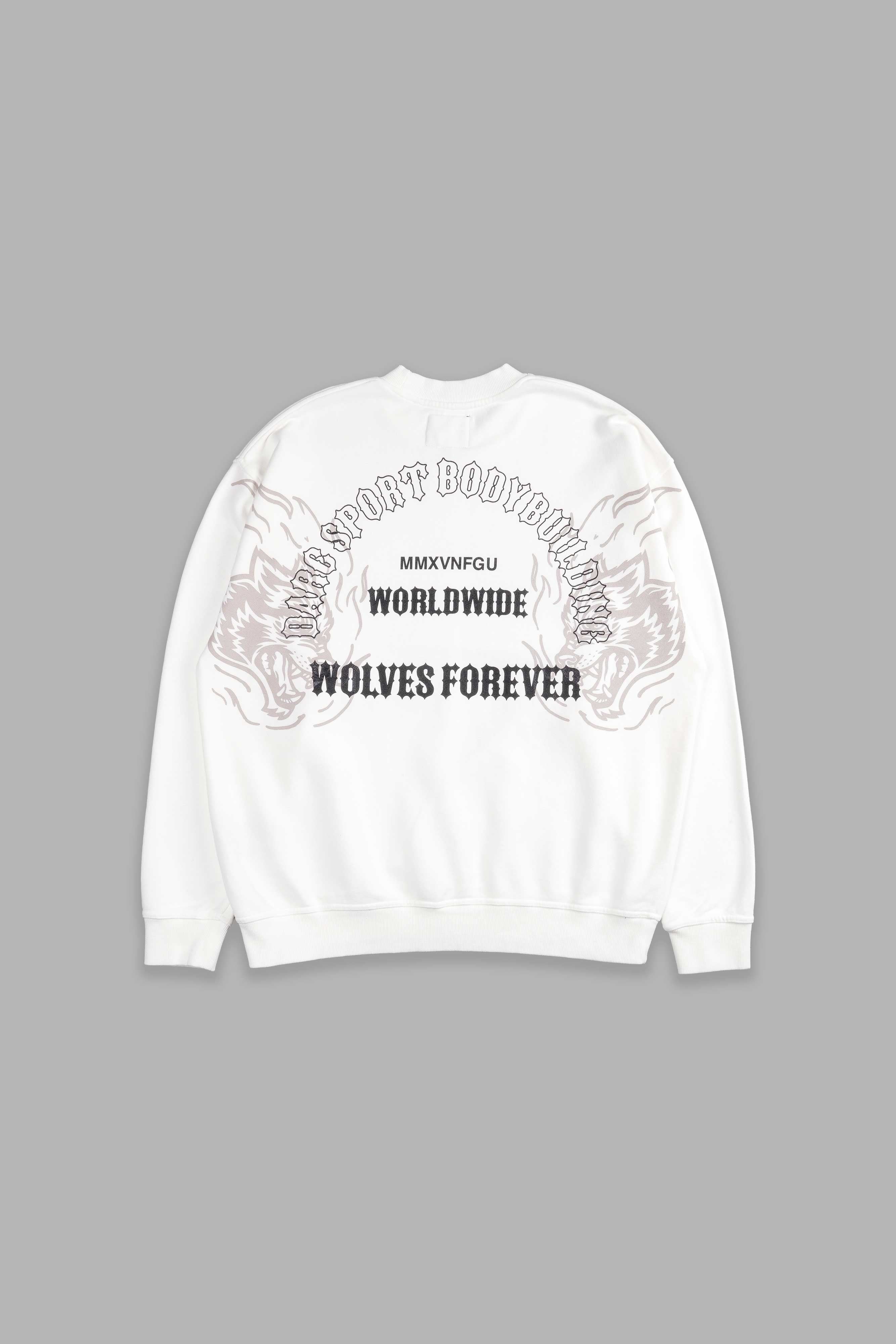 ダルクスポーツ　Alpha Wolf London Crewneck Loyalty London Unisex Crewneck in Wolf Gray/Orange – DarcSport