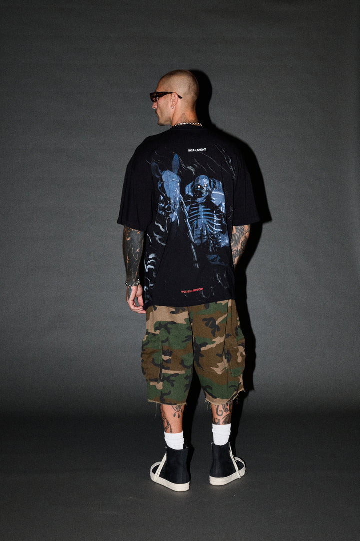 Darc Skull Knight "Side By Side" Series Premium Tee in Black
