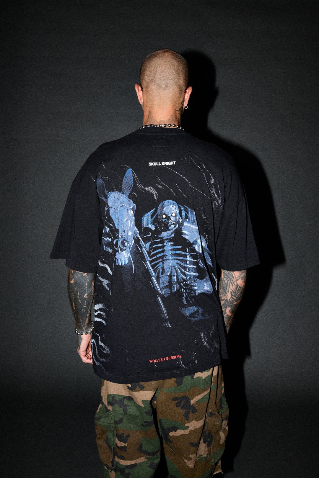 Darc Skull Knight "Side By Side" Series Premium Tee in Black