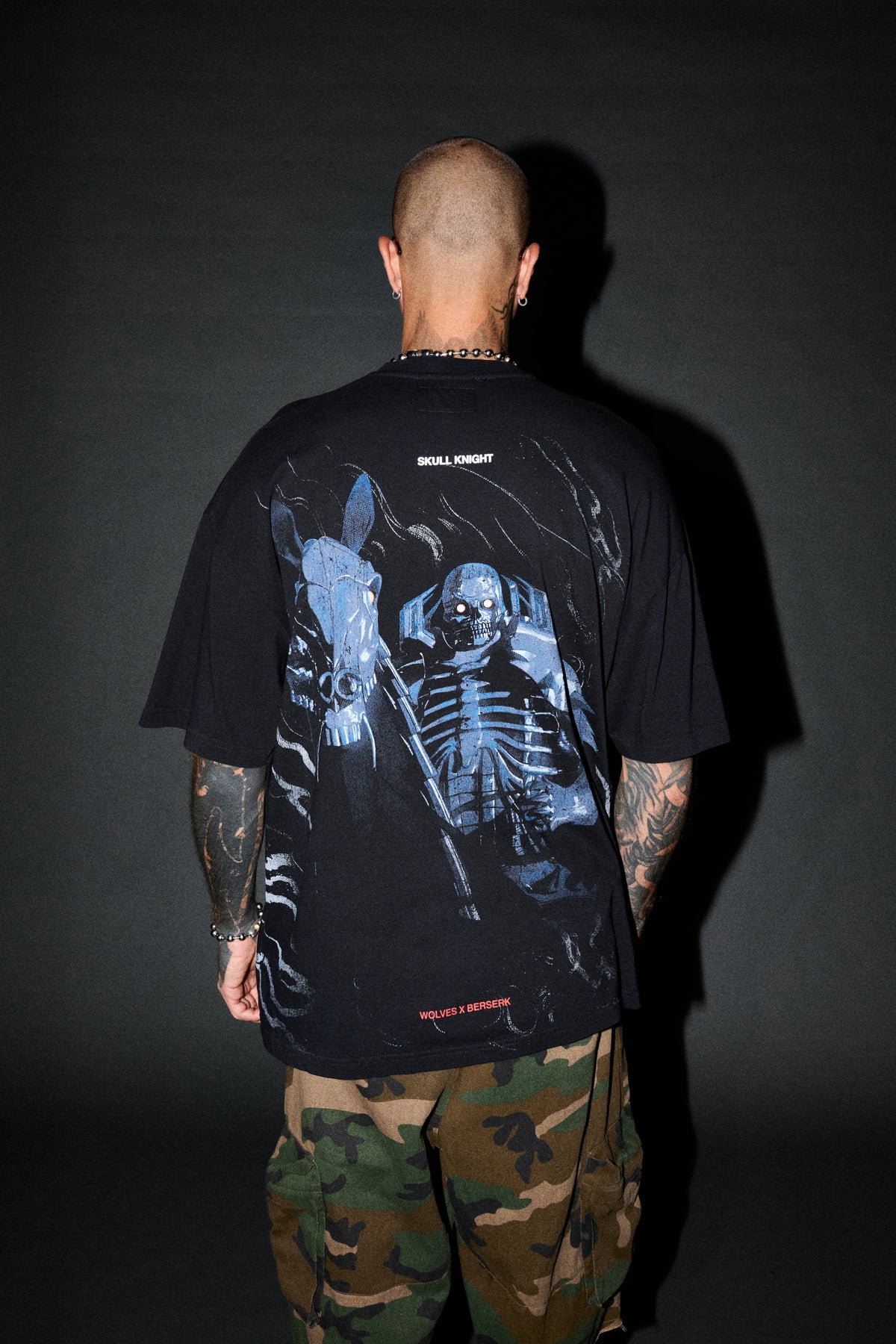 Darc Skull Knight "Side By Side" Series Premium Tee in Black