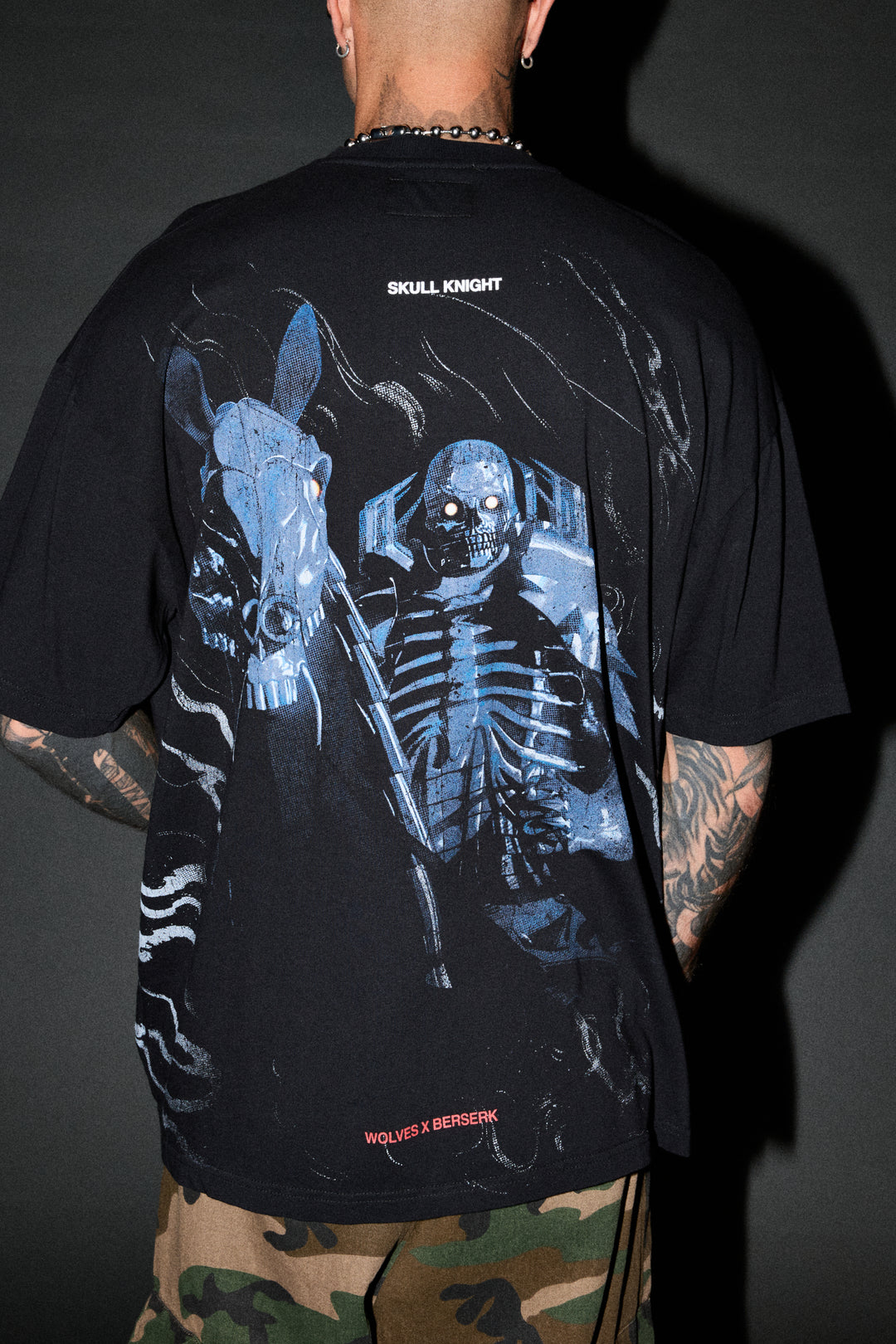 Darc Skull Knight "Side By Side" Series Premium Tee in Black