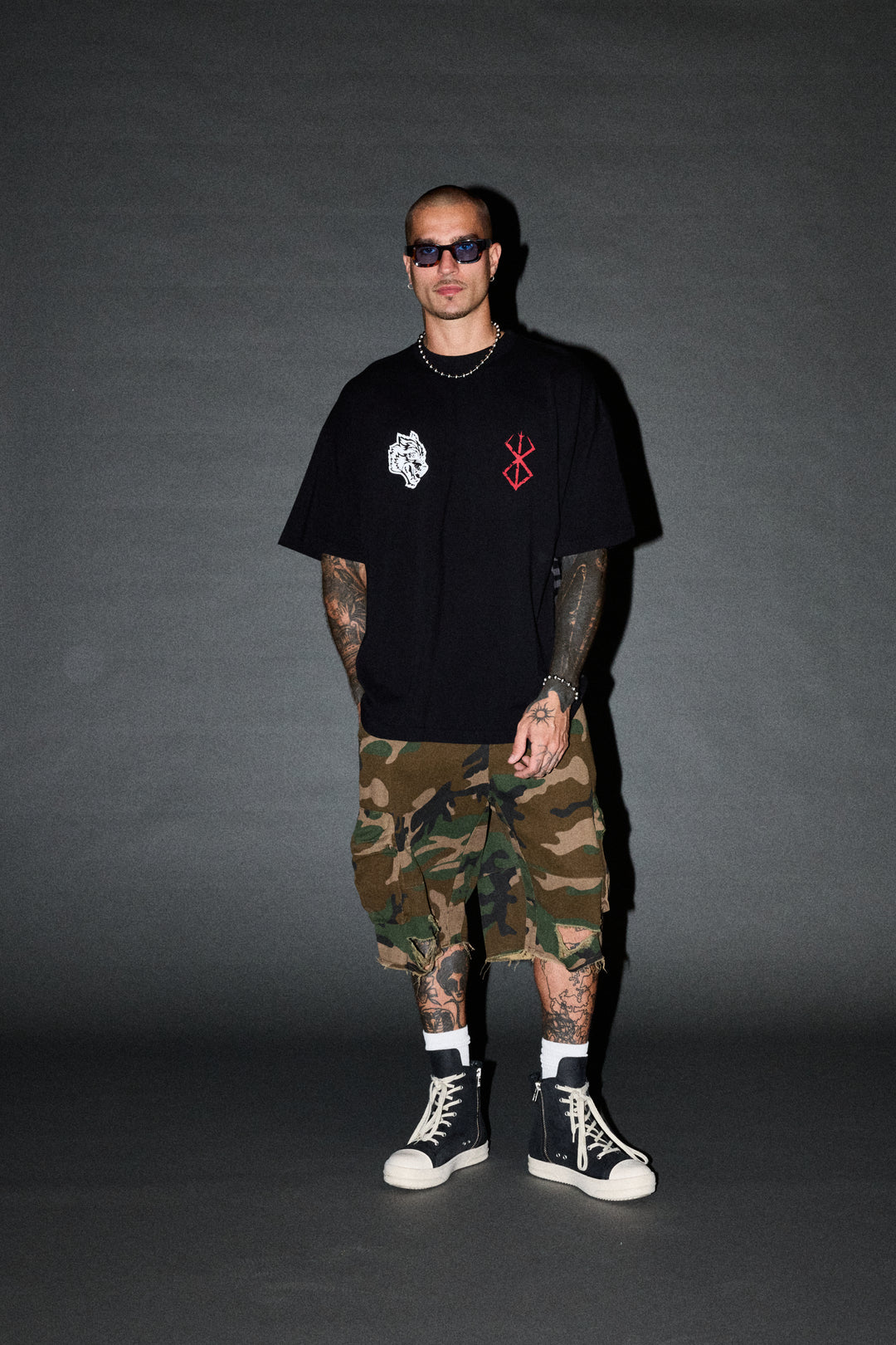 Darc Berserker "Side By Side" Series Premium Tee in Black