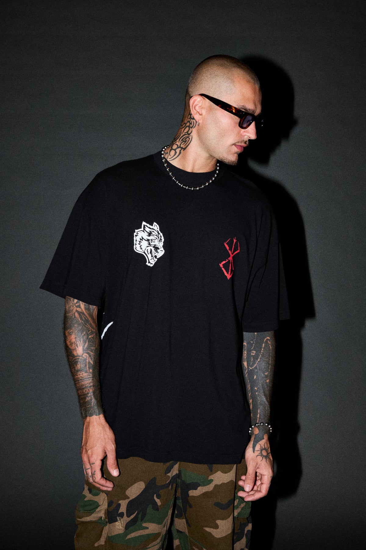 Darc Berserker "Side By Side" Series Premium Tee in Black