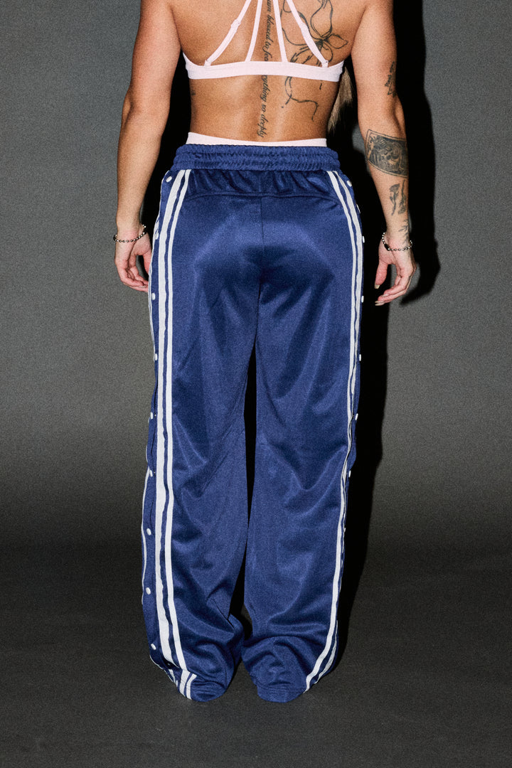 Dual Wolf Juliette Tearaway Track Pant In Navy