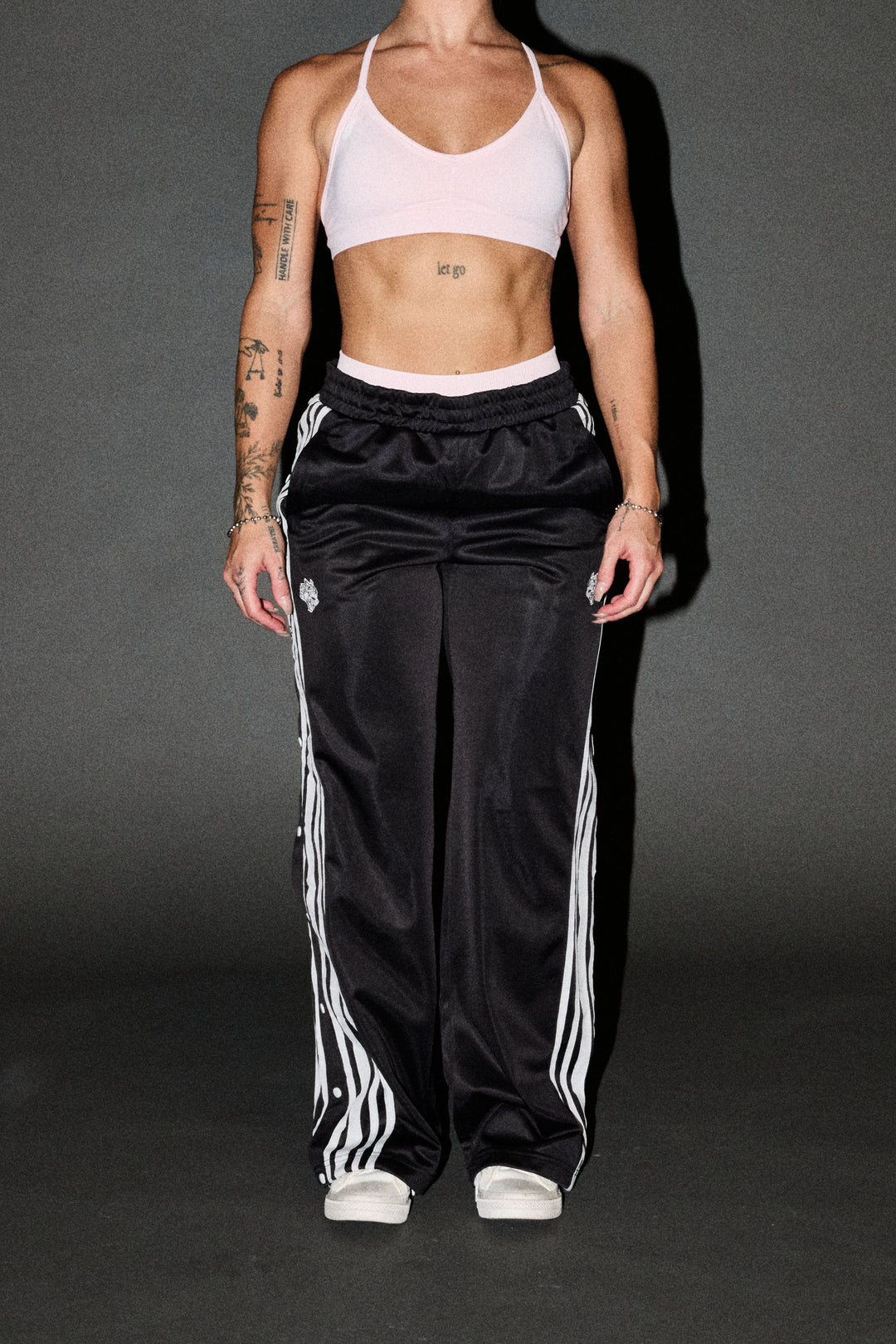 Dual Wolf Juliette Tearaway Track Pant In Black