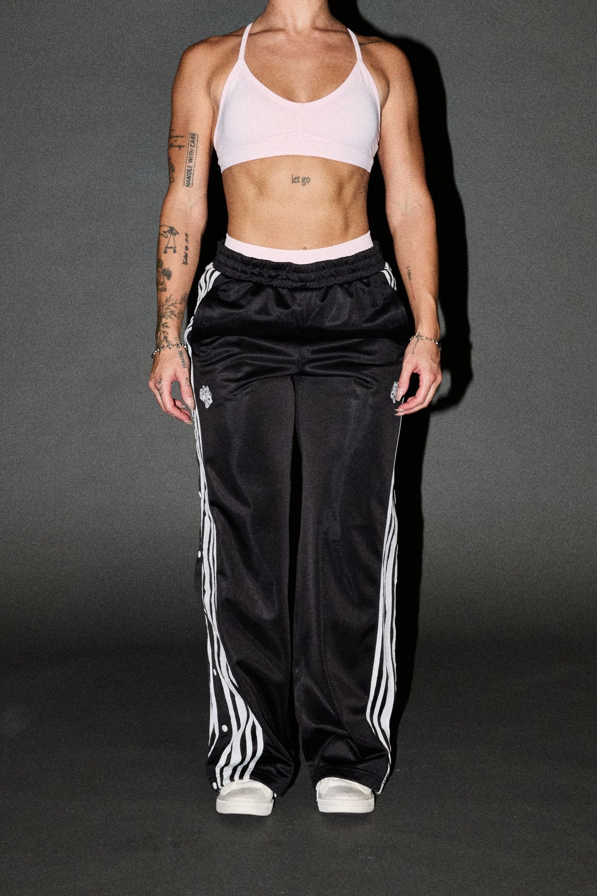 Dual Wolf Juliette Tearaway Track Pant In Black