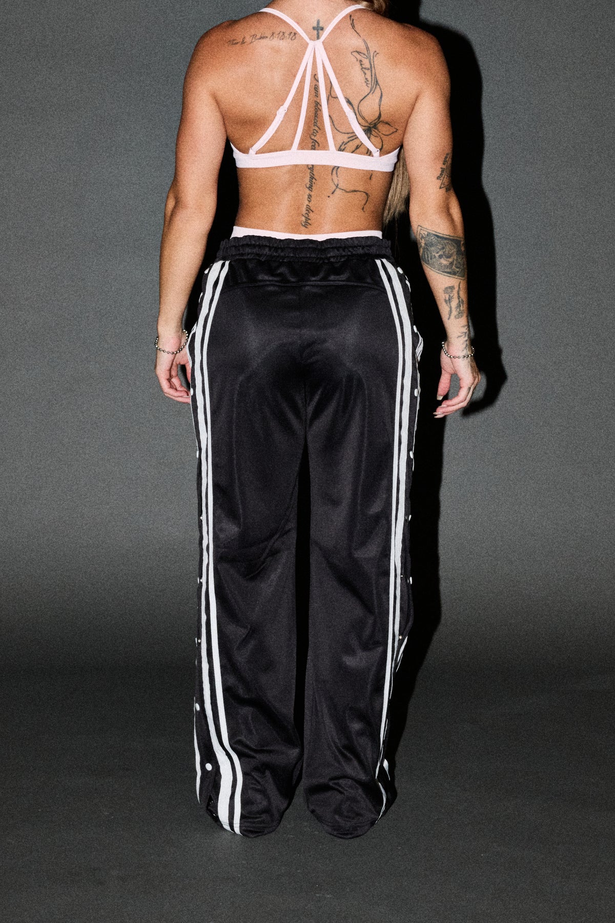 Dual Wolf Juliette Tearaway Track Pant In Black