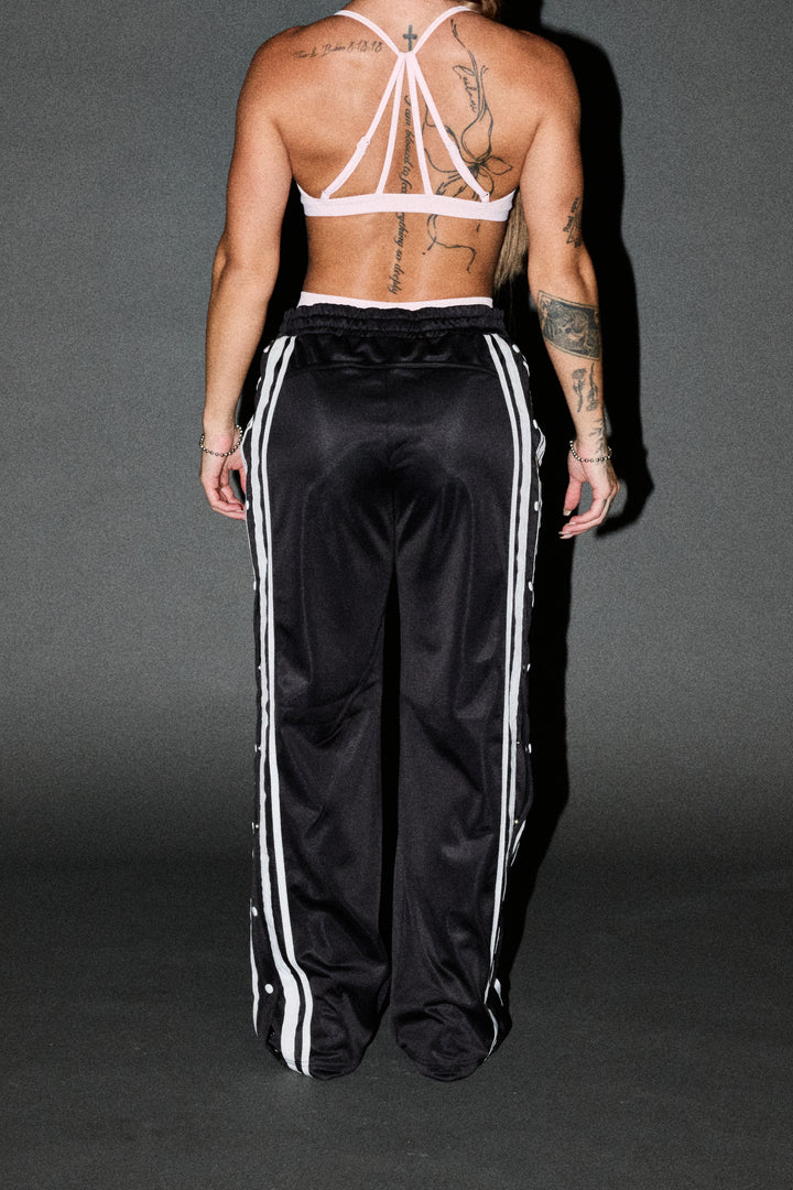 Dual Wolf Juliette Tearaway Track Pant In Black