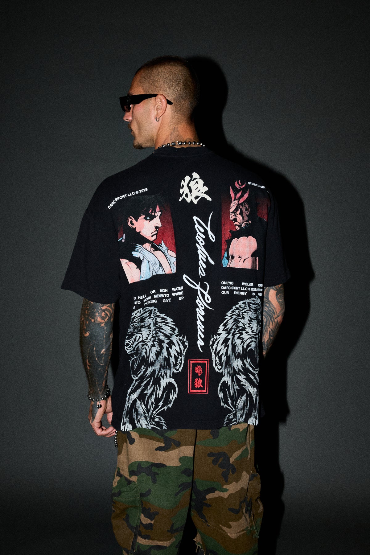 Ultimate Battle Premium Oversized Tee In Black
