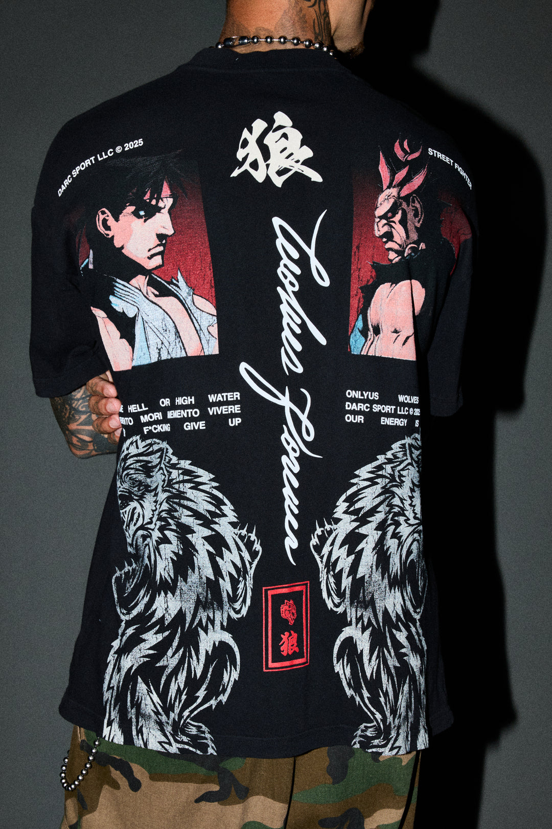 Ultimate Battle Premium Oversized Tee In Black