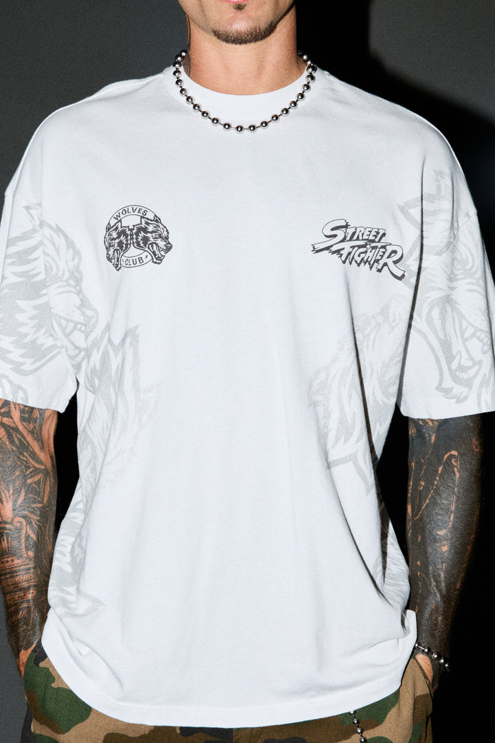 Turn Up The Heat Premium Oversized Tee In White