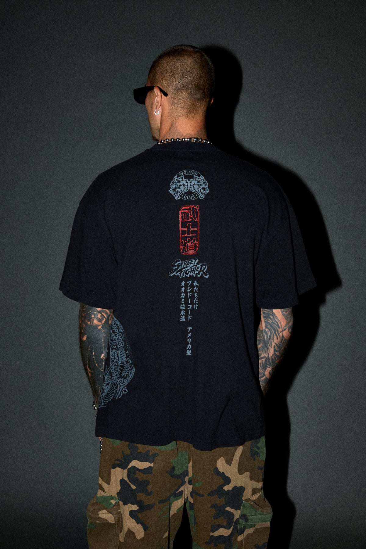 Chun Li Premium Oversized Tee In Black