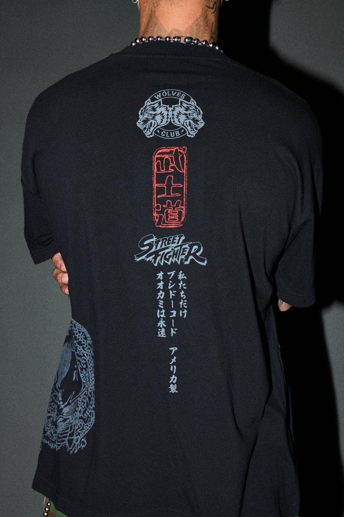 Chun Li Premium Oversized Tee In Black