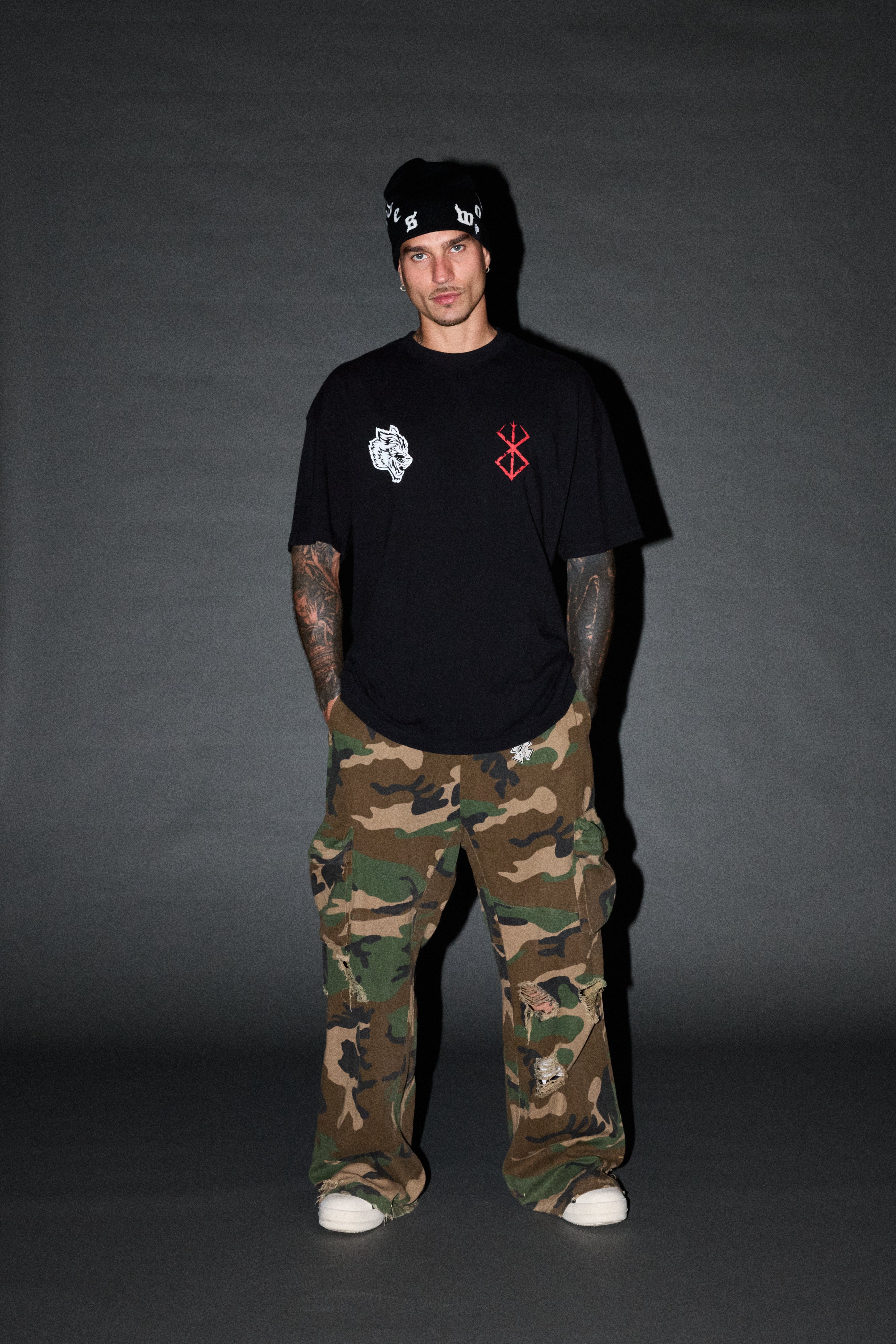 Berserker "Premium" Oversized Tee in Black