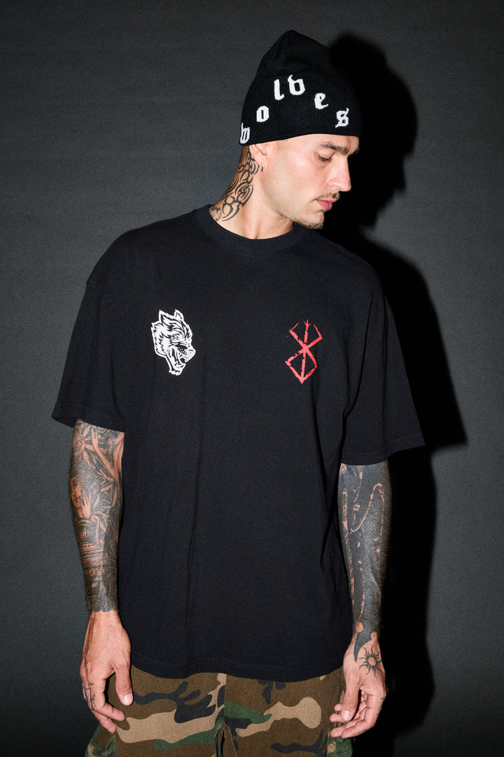 Berserker "Premium" Oversized Tee in Black