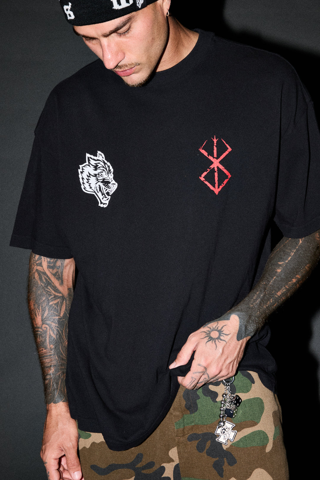 Berserker "Premium" Oversized Tee in Black