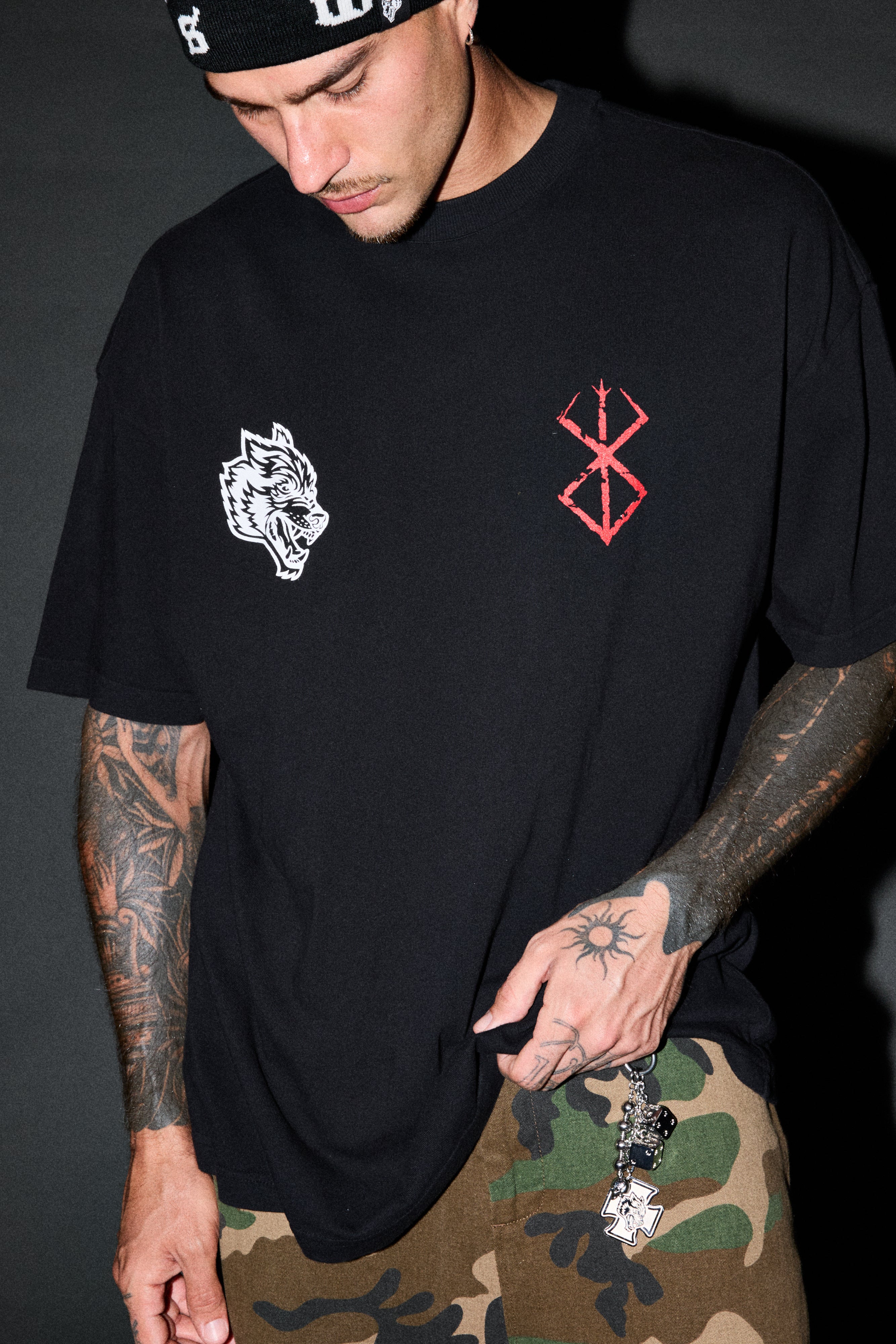 Berserker "Premium" Oversized Tee in Black