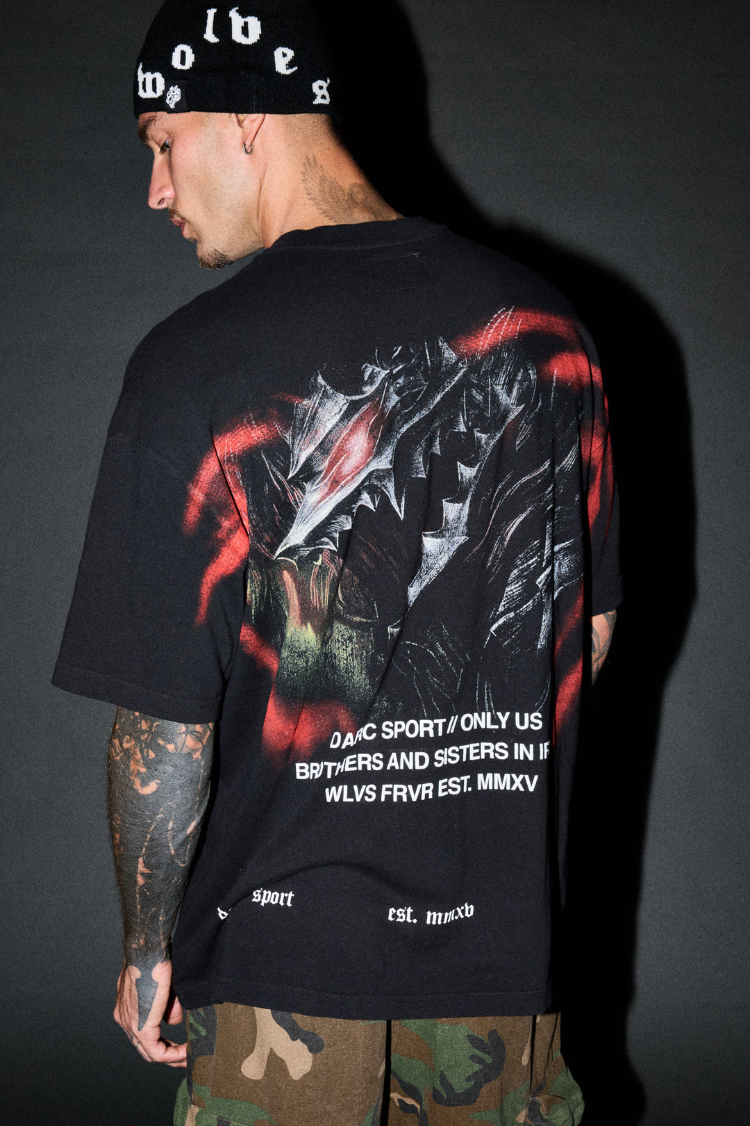 Berserker "Premium" Oversized Tee in Black