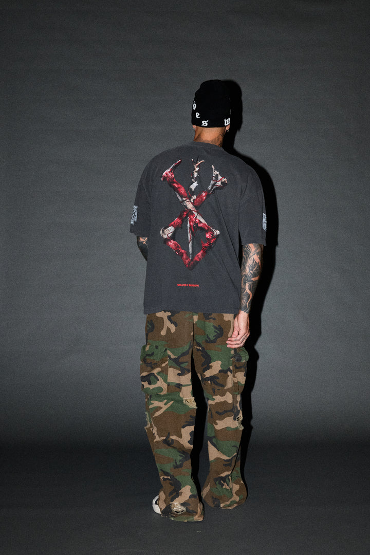 Brand of Sacrifice "Premium" Oversized Tee in Wolf Gray