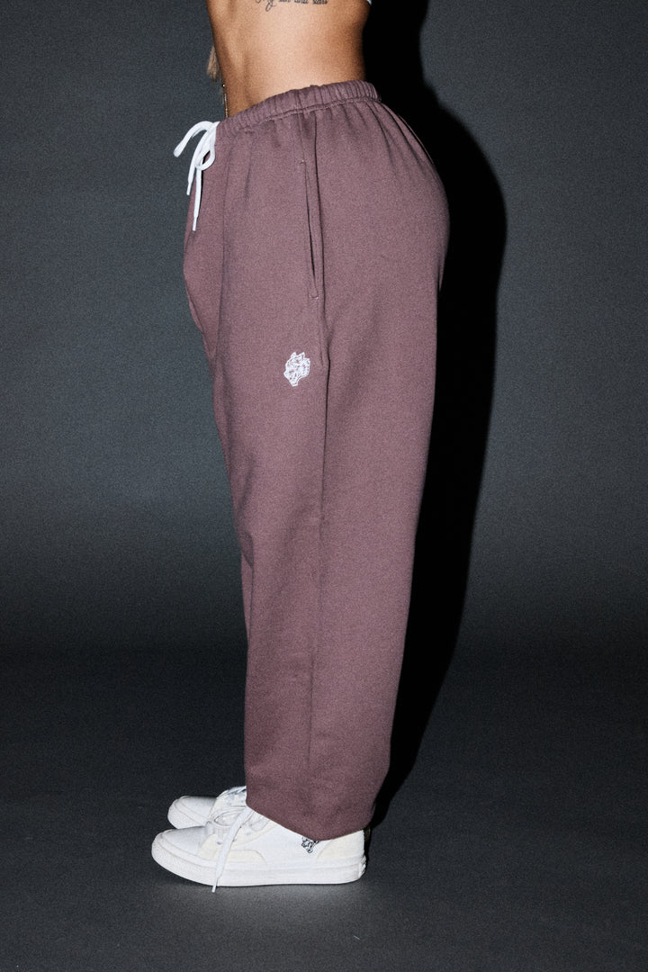 Dual Wolf Lightweight Lounger Sweat Pants In Rose Taupe