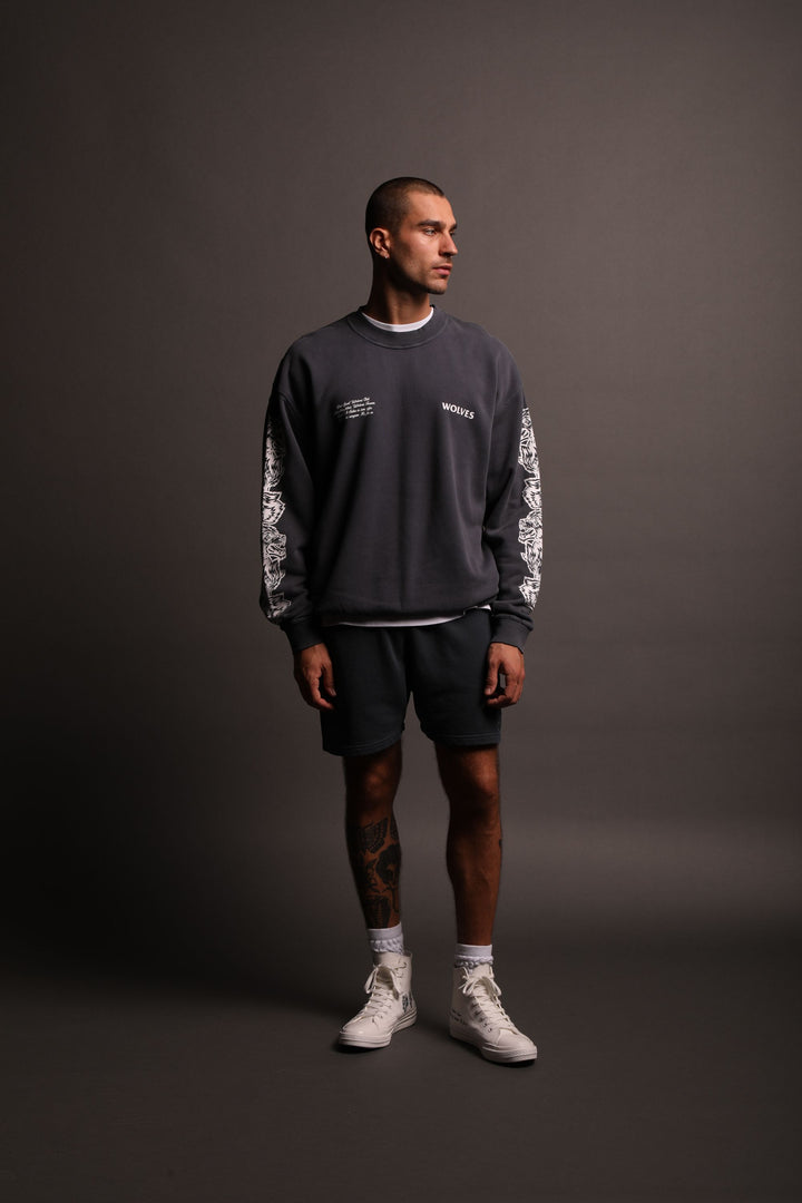 Covered "Vintage Cornell" Crewneck in Midnight Blue