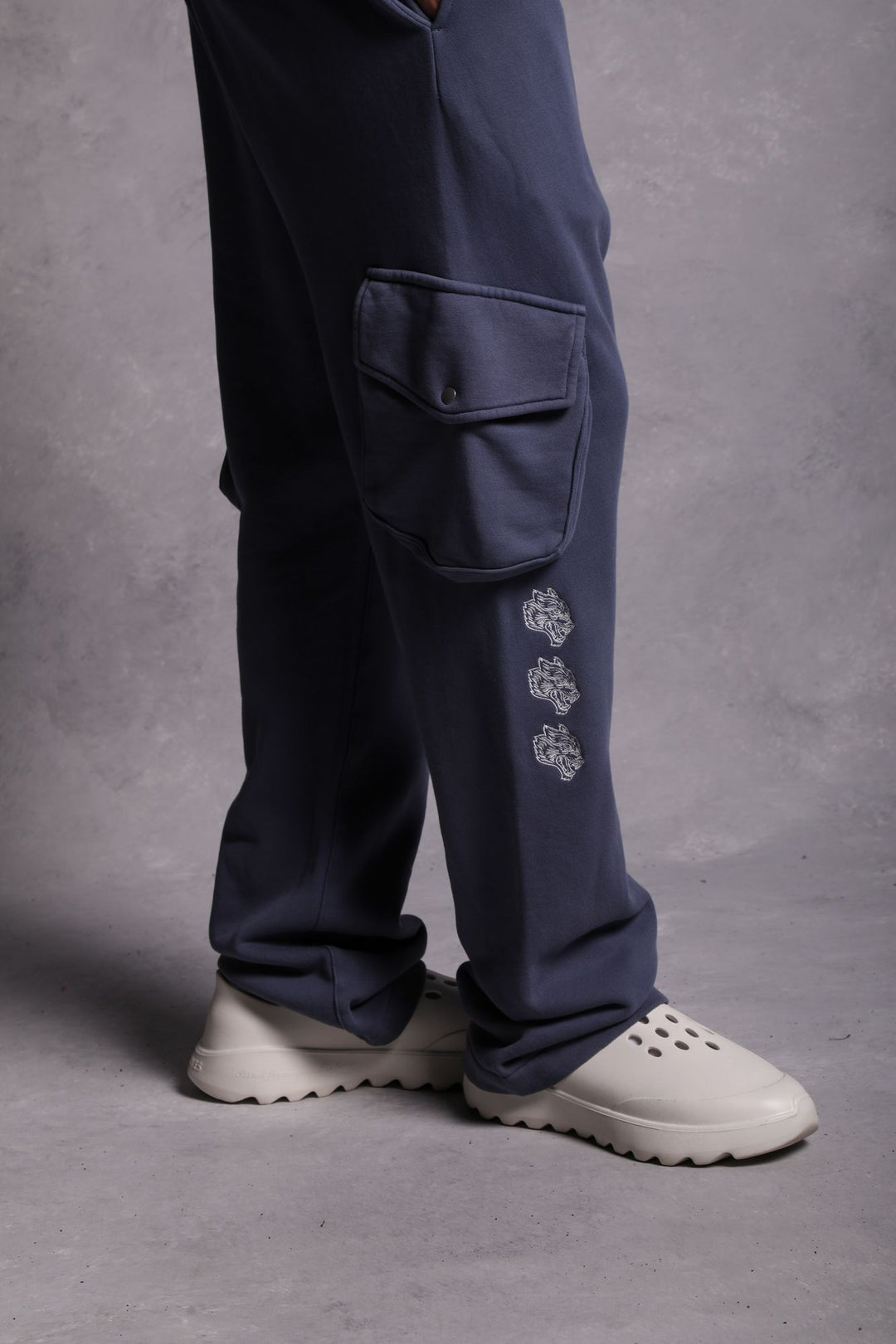 Cerberus Bigelow Cargo Sweat Pants in Norse Blue