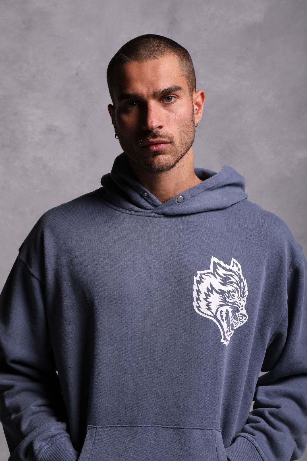 House Of Wolves "Vintage Cornell" Hoodie in Norse Blue