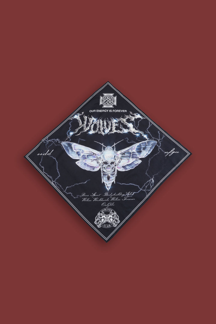 Iron Moth Bandana in Black