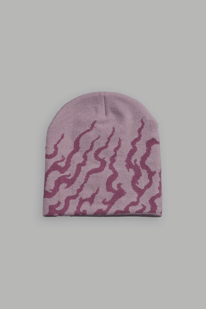 Warrior's Fire Cap Beanie in Purple Smoke
