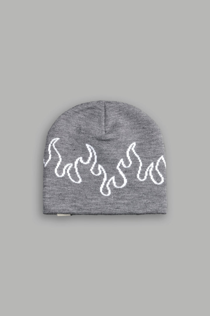 Eternal Flame Cap Beanie in Heather Gray