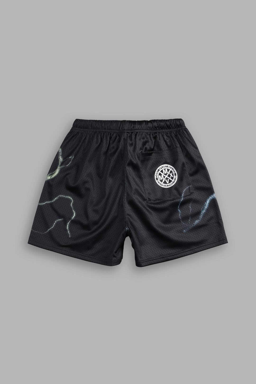 Blue Gogeta vs Legendary Broly Mesh Shorts in Black
