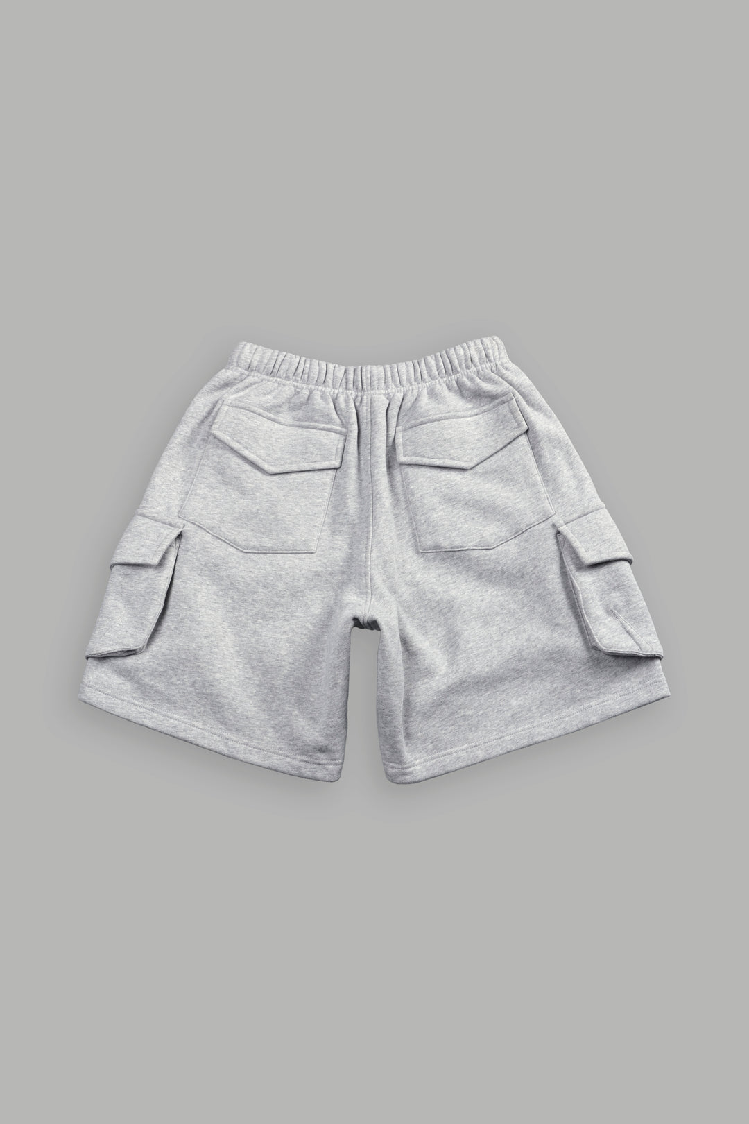 La Ca Frvr Cornell Cargo Sweat Shorts in Light Athletic Gray
