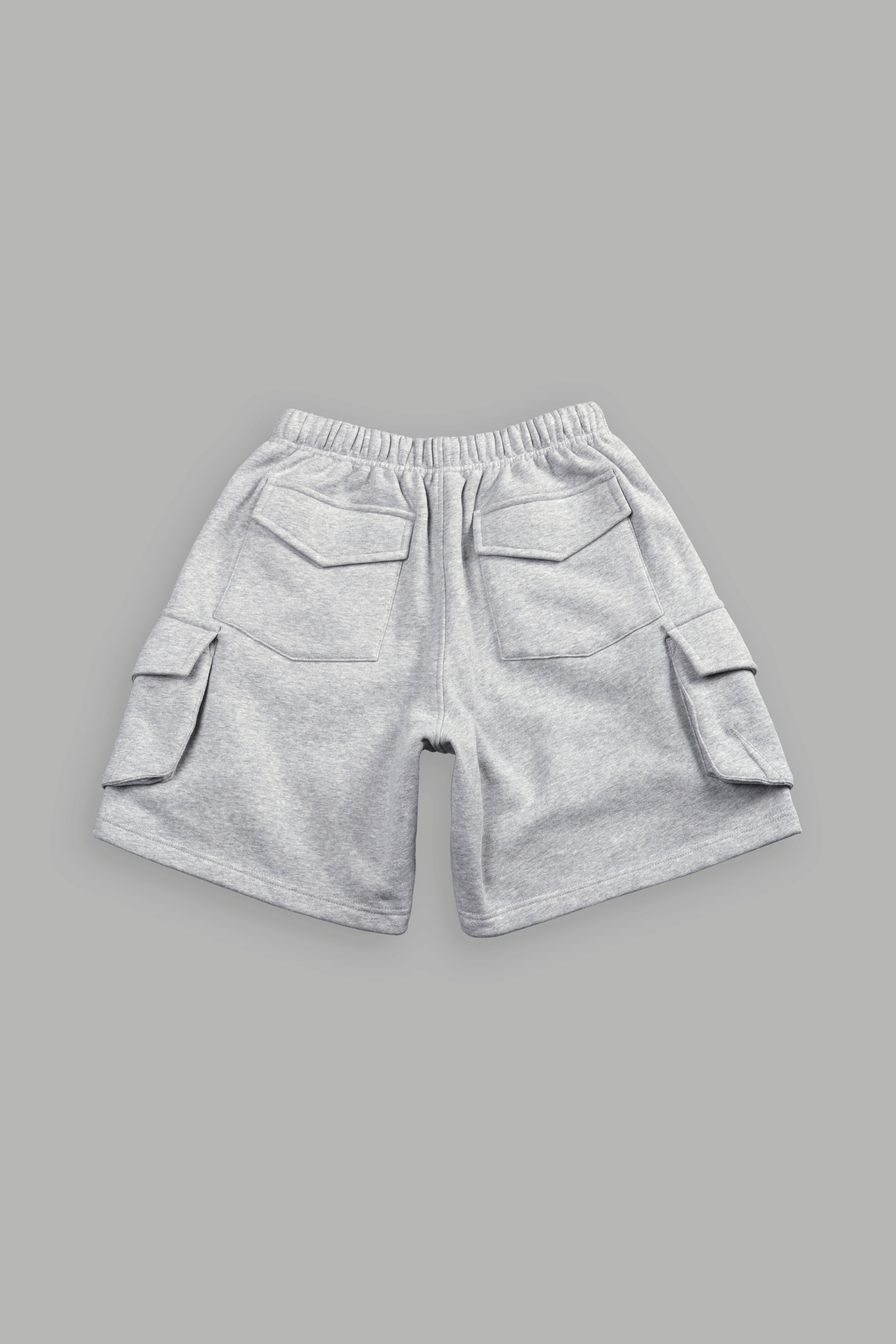La Ca Frvr Cornell Cargo Sweat Shorts in Light Athletic Gray