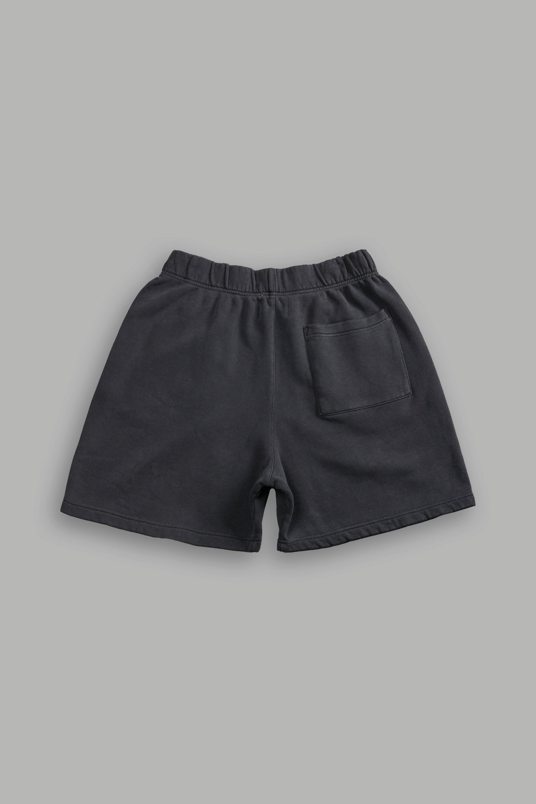 Box Patch Dual Post Lounge Sweat Shorts V2 in Wolf Gray
