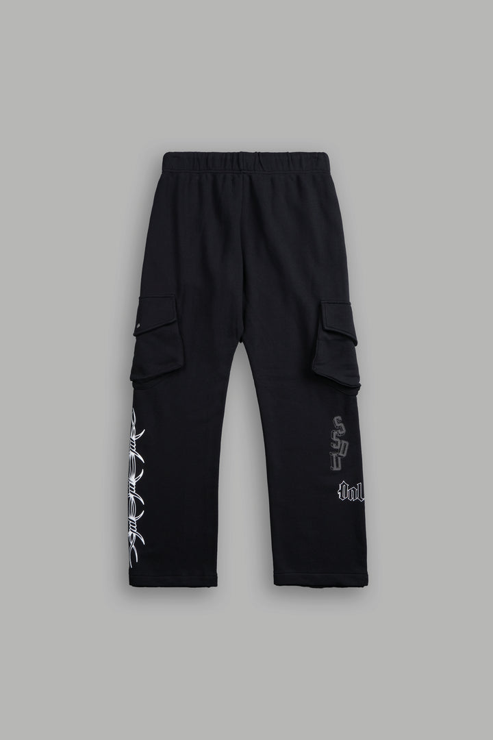 You'll Know It Bigelow Cargo Sweat Pants in Black