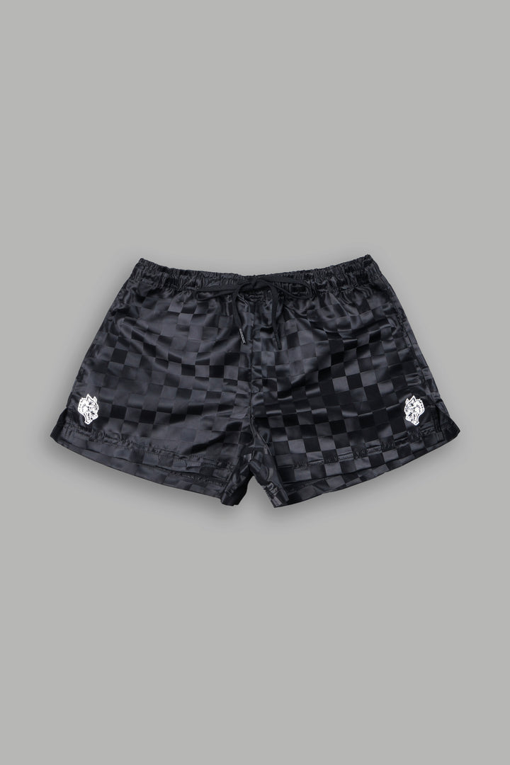Dual Wolf Roxie Run Shorts In Black