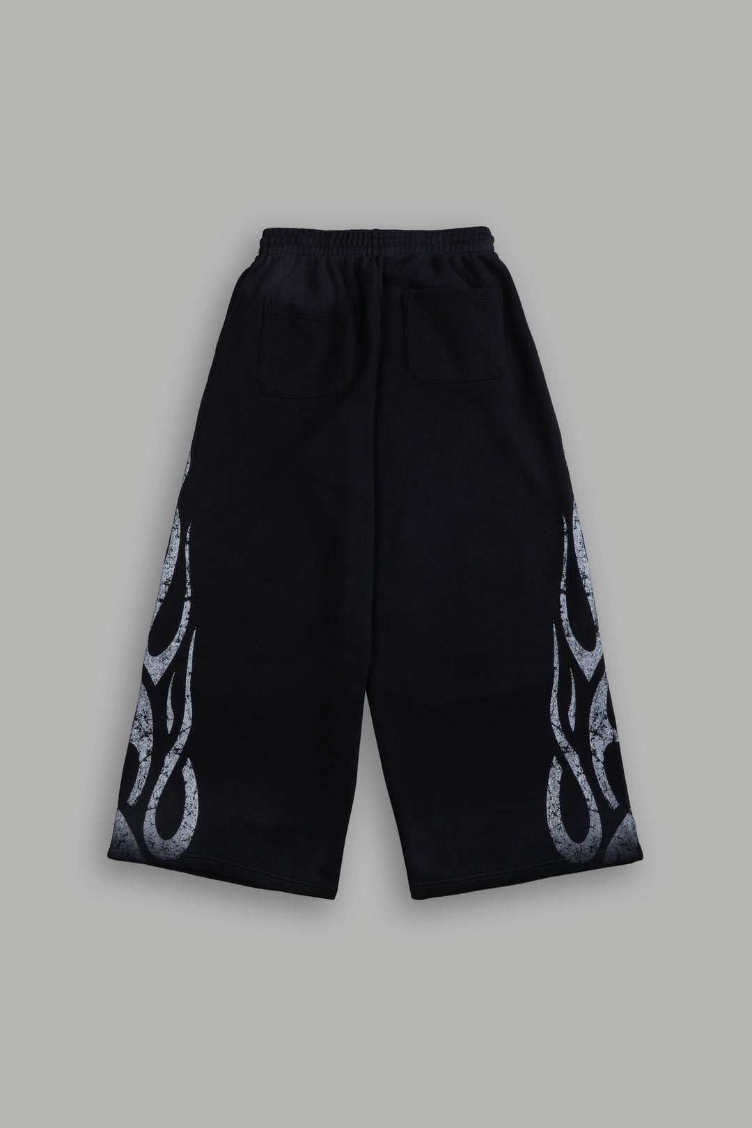 Finite Flame She Mia Cargo Sweat Pants in Black Drift Wash
