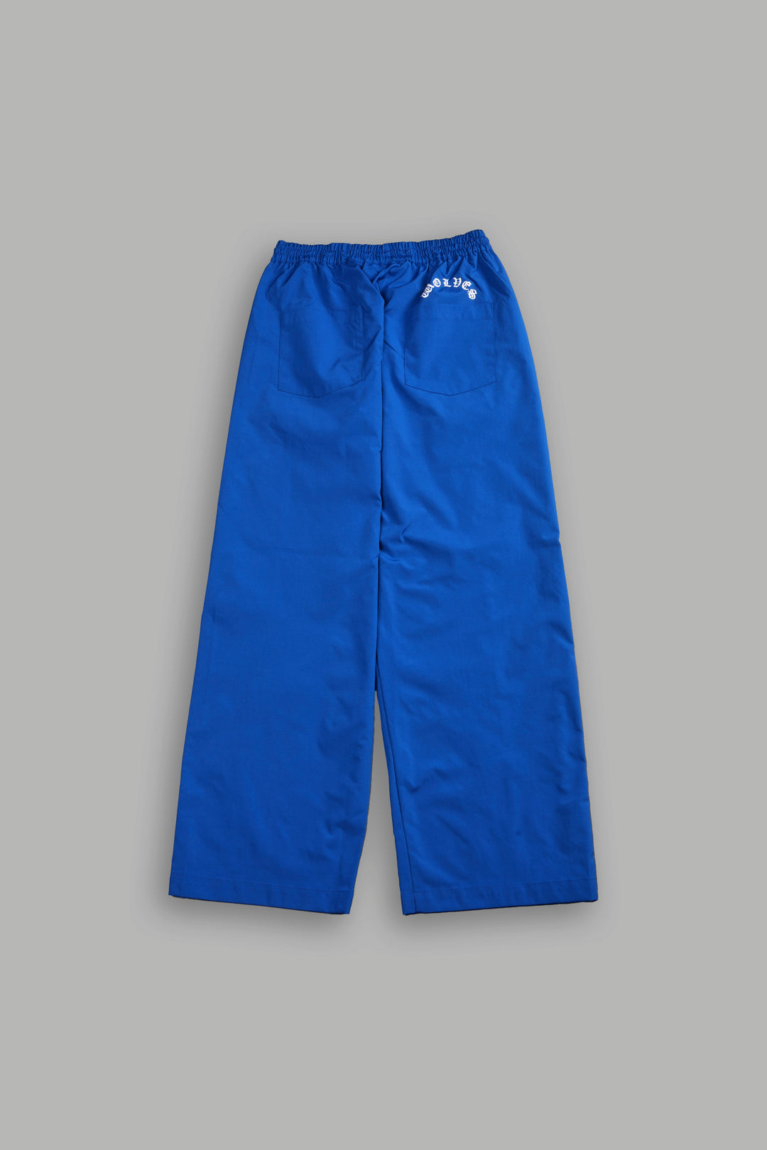 Dual Wolf Chopper Brolic Unisex Track Pants in Cobalt Blue