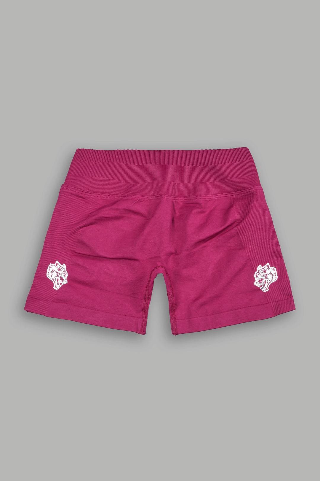 Dual Wolf Evey Seamless Shorts In Deep Raspberry