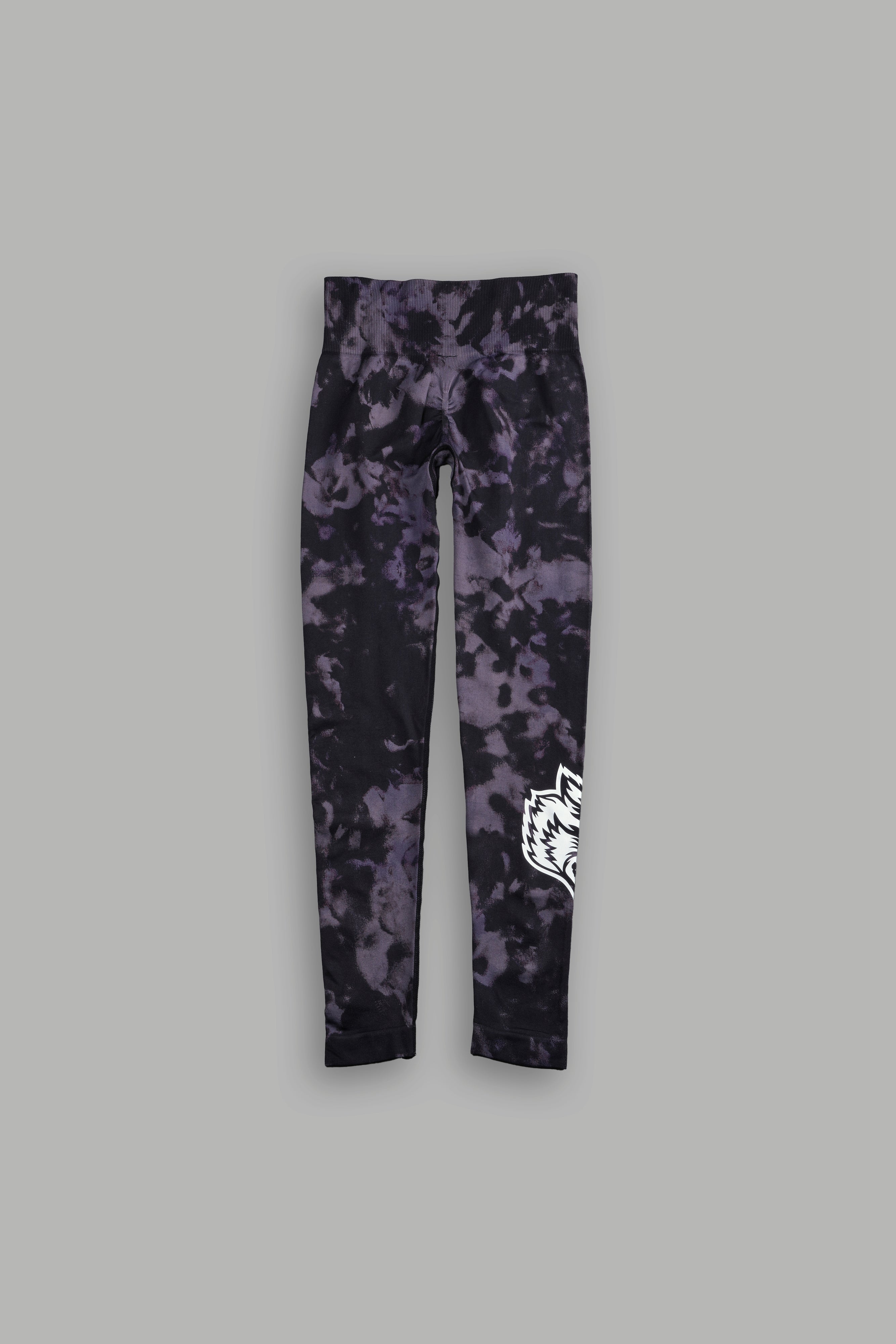 Chopper "Everson" Scrunch Leggings in Big Purple Night Marble